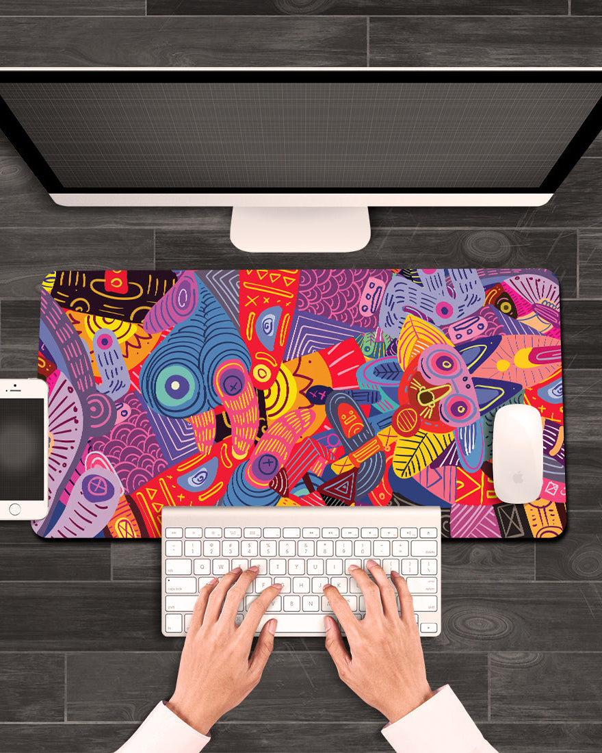 Color Splash Desk Mat