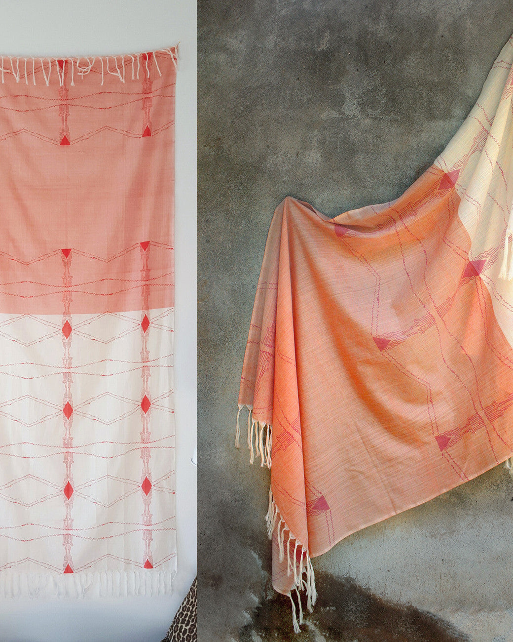 BEAM Scarf: Sage Pink & Natural - Kara Weaves
- 1