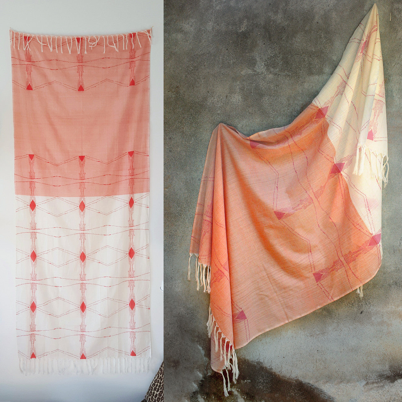 BEAM Scarf: Sage Pink & Natural - Kara Weaves
- 1