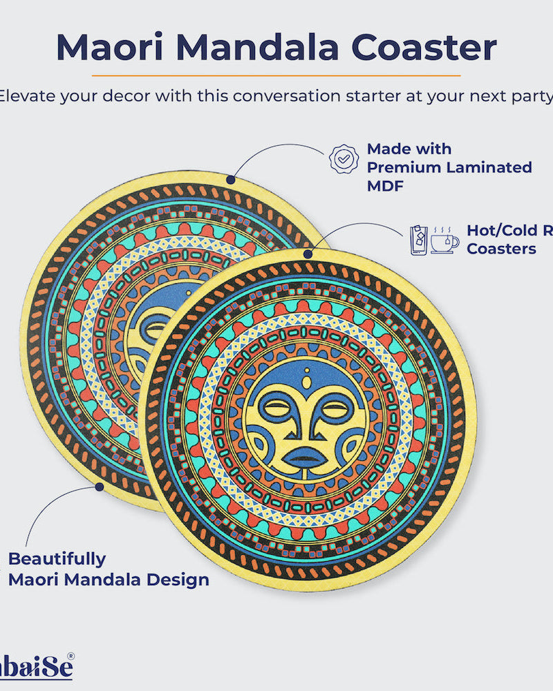 Maori Mandala Table coaster - Hot and cold coaster