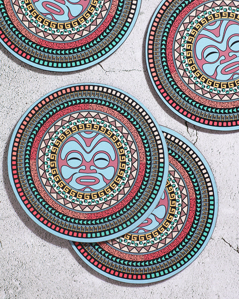 Coasters - MATAKU maori mandala art Big coasters