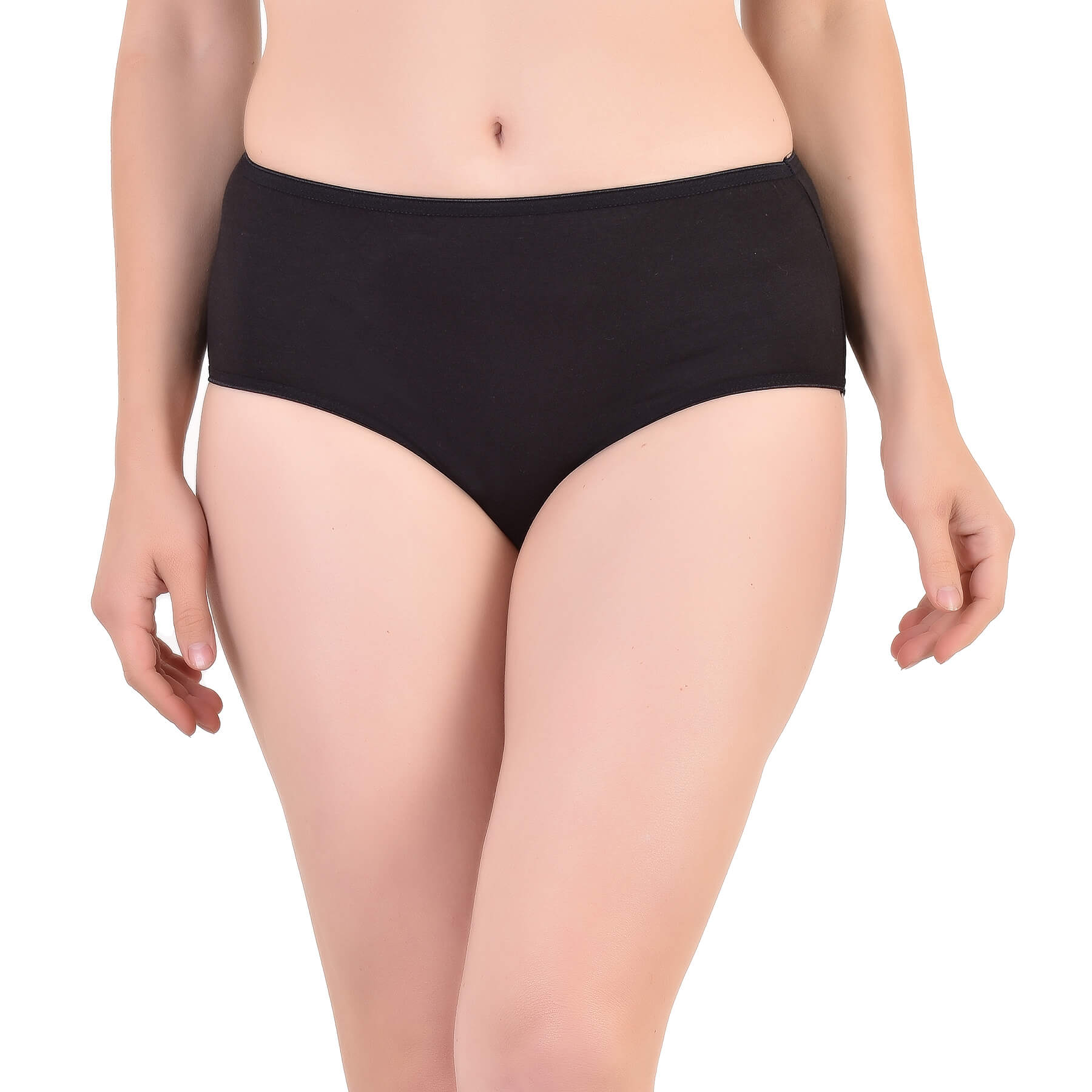 Antibacterial women's bamboo fabric innerwear Black Panty