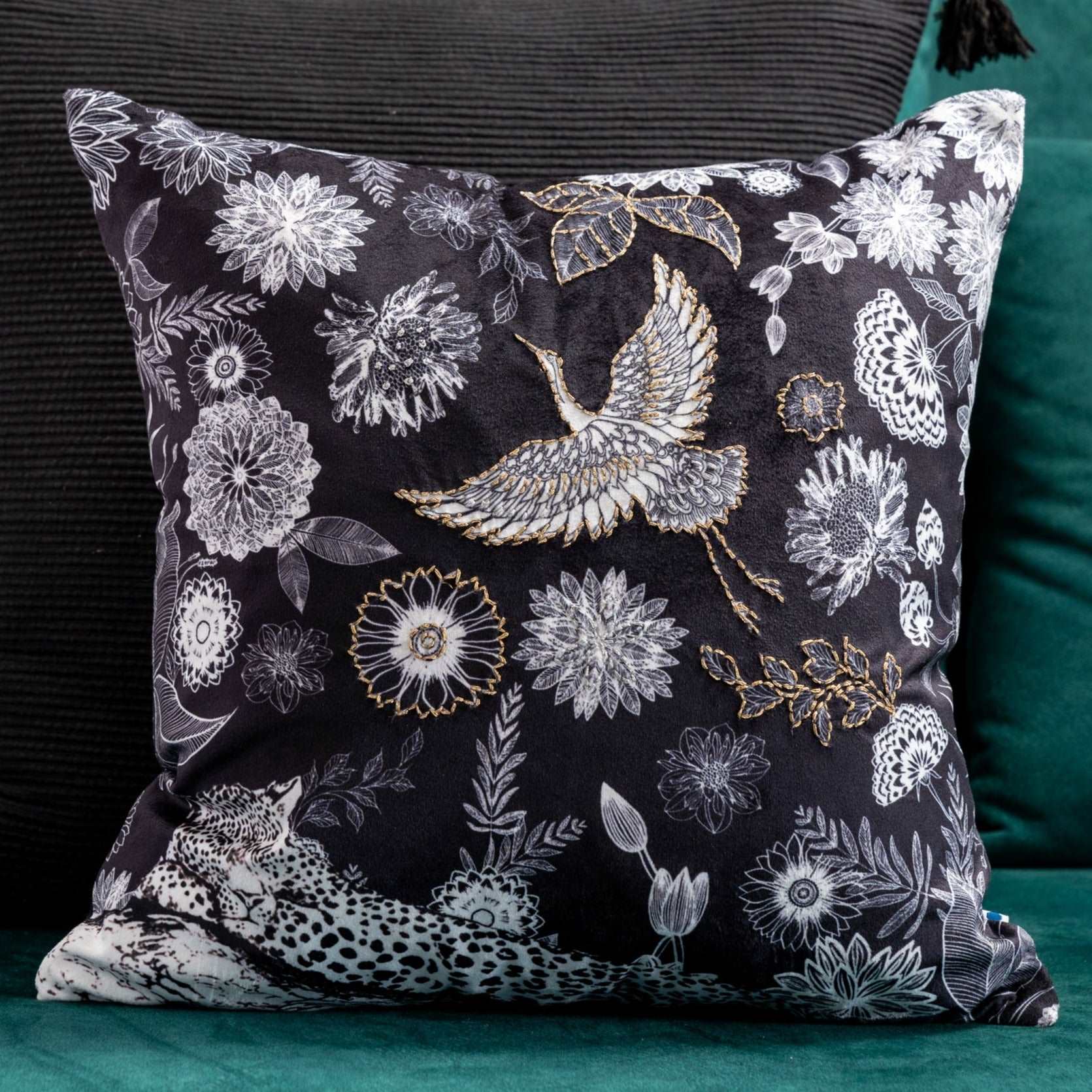 Midnight Serenade Velvet Cushion.
