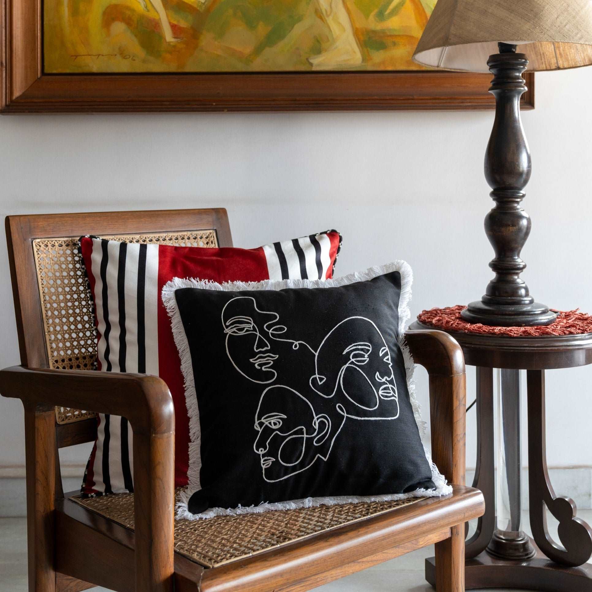 Noir Expression Pillow