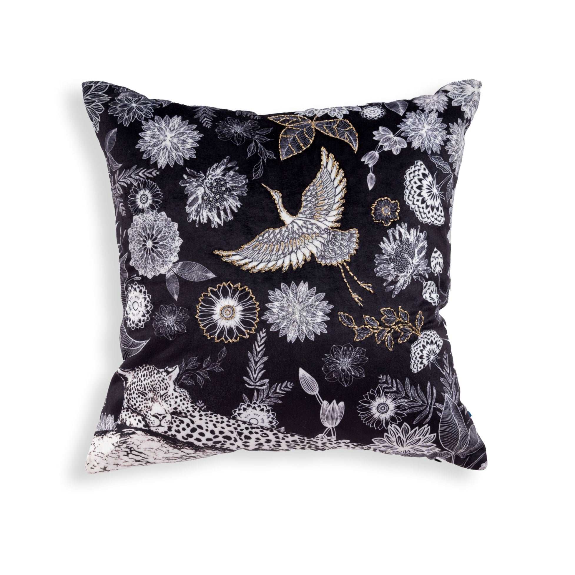 Midnight Serenade Velvet Cushion.