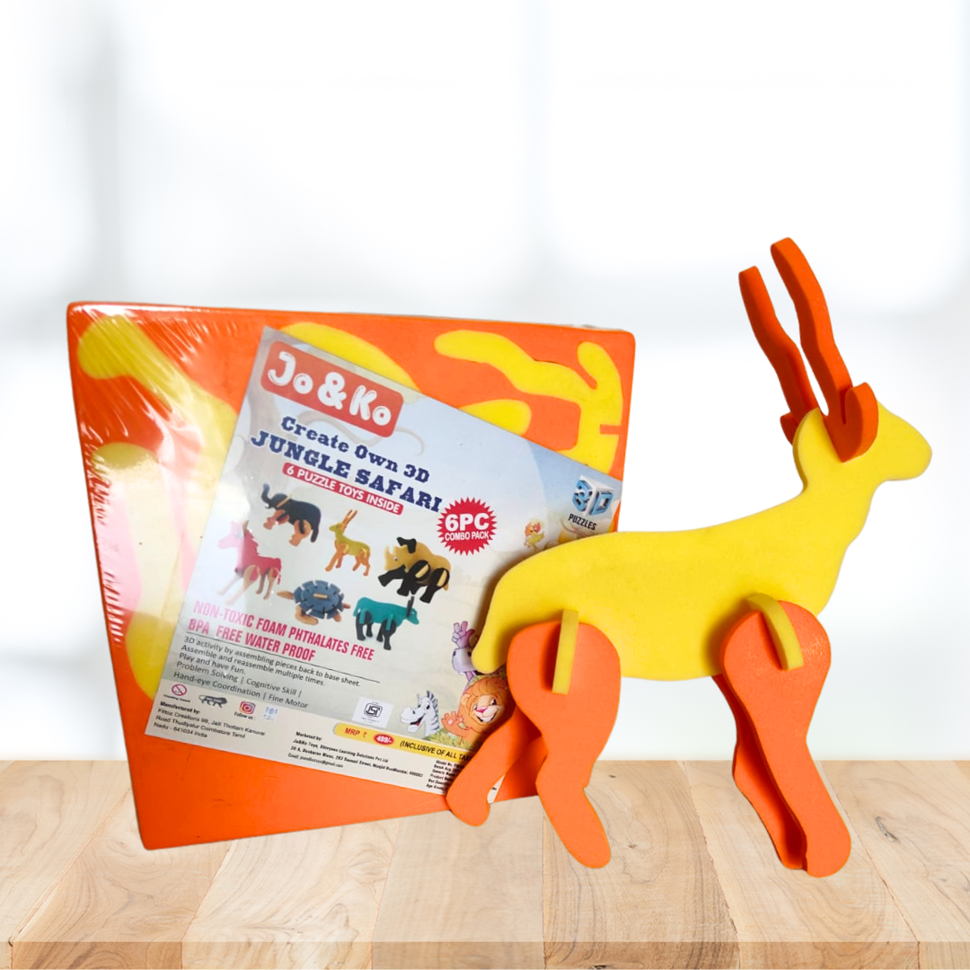 Buy JoGenii Animals 3D Foam puzzle - Set of 6 Online - Our Better