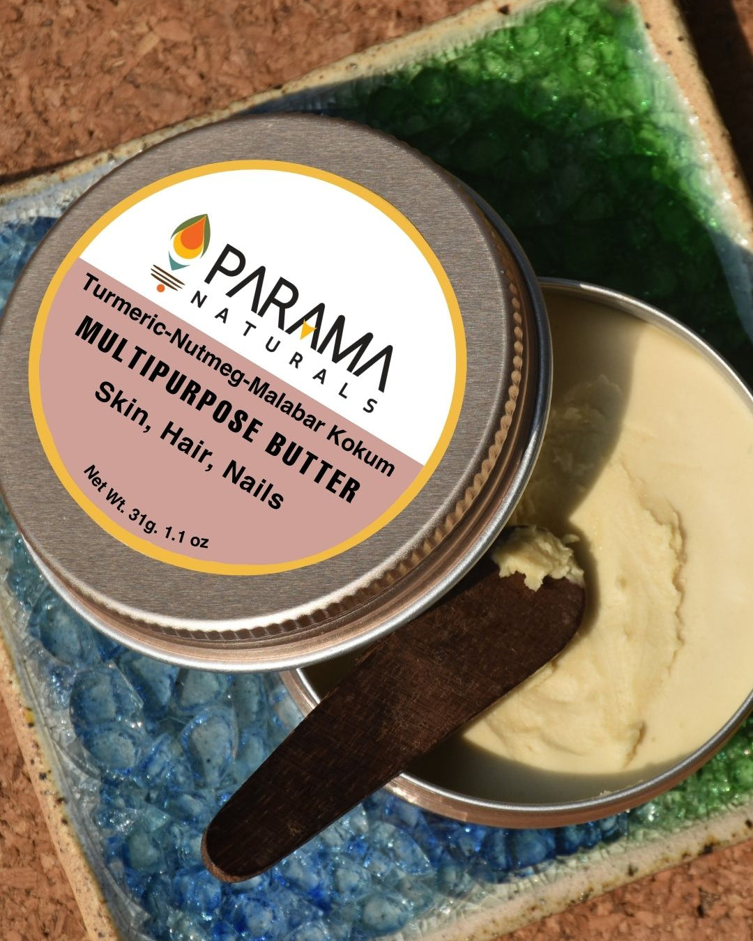 Parama Naturals Clarifying Butter, Sensitive Skin, Acne-Prone Skin, Turmeric , Neem, Malabar Kokum, Under Eye Cream, Dark Circle, Wrinkles, Body Butter