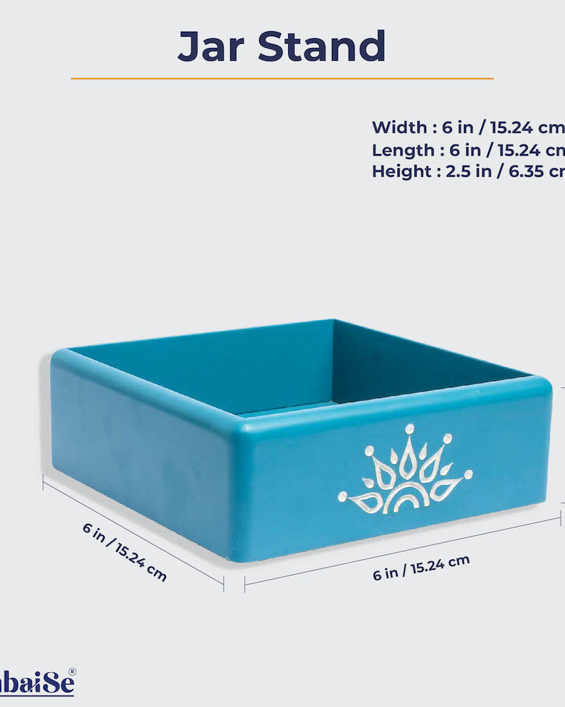 Rotate four jars 360 degrees and elevate your kitchen, living room, or dining table decor with its practicality and Serenity Mandala Art.