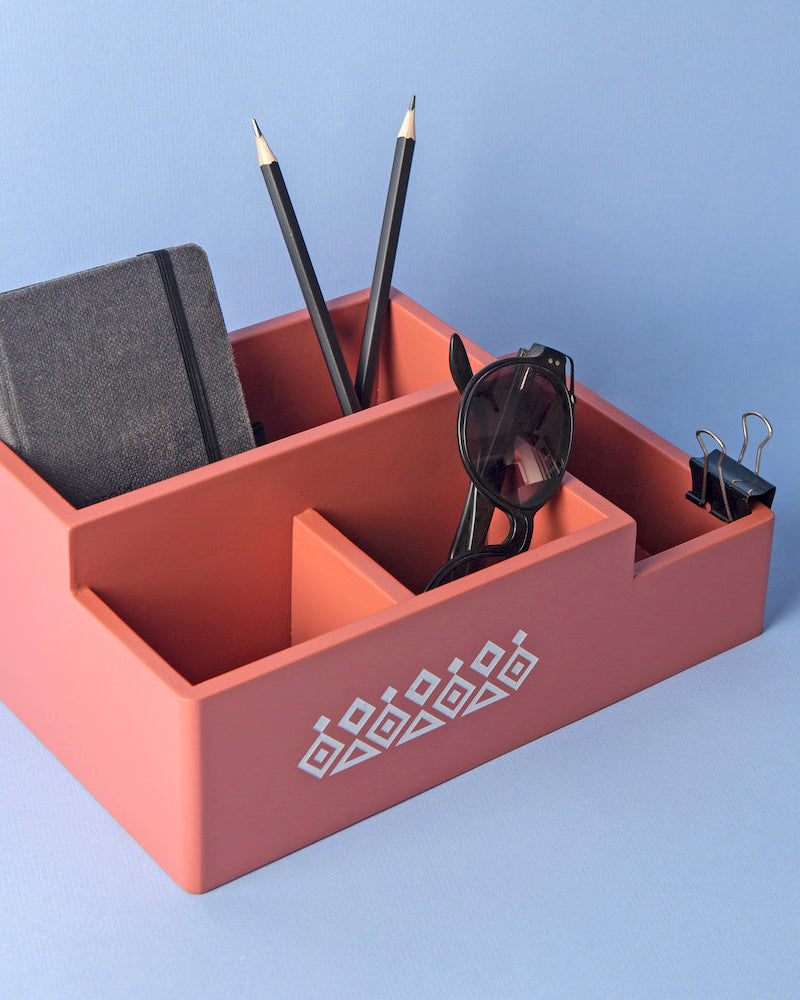 Introducing the Amber Orange Multi Organizer, your go-to solution for stylish and efficient storage. This versatile organizer is designed to help you declutter and organize your space with ease. Featuring a vibrant amber orange hue, it not only adds a pop of color to your surroundings but also offers ample storage space for various items, keeping your essentials neatly in place. Upgrade your organizational game with this functional and chic Amber Orange Multi Organizer.