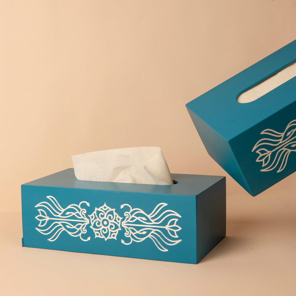 Tissue Box - Premium tissue box engraved mandala art