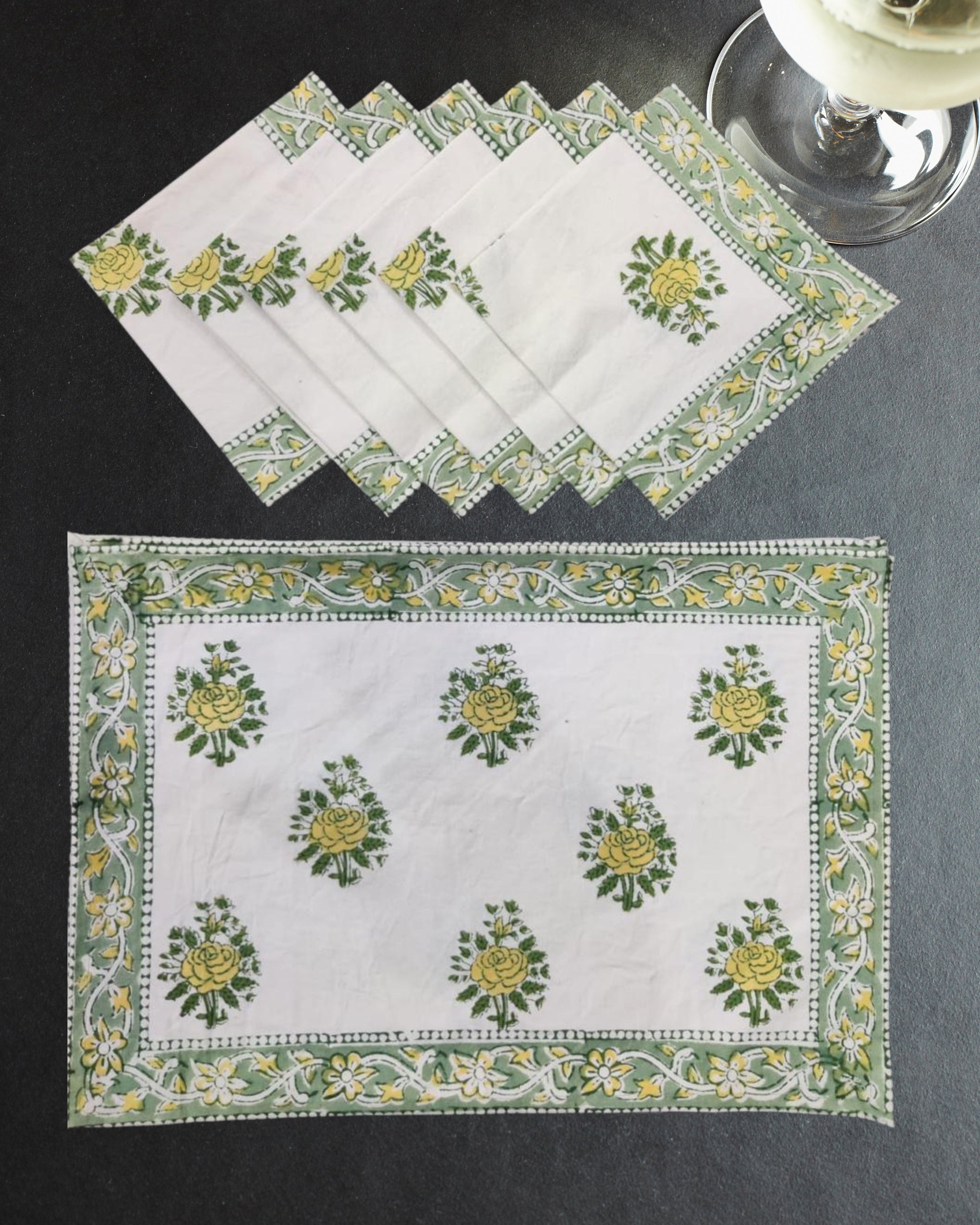 Qaushey Canvas Cotton Table Mats