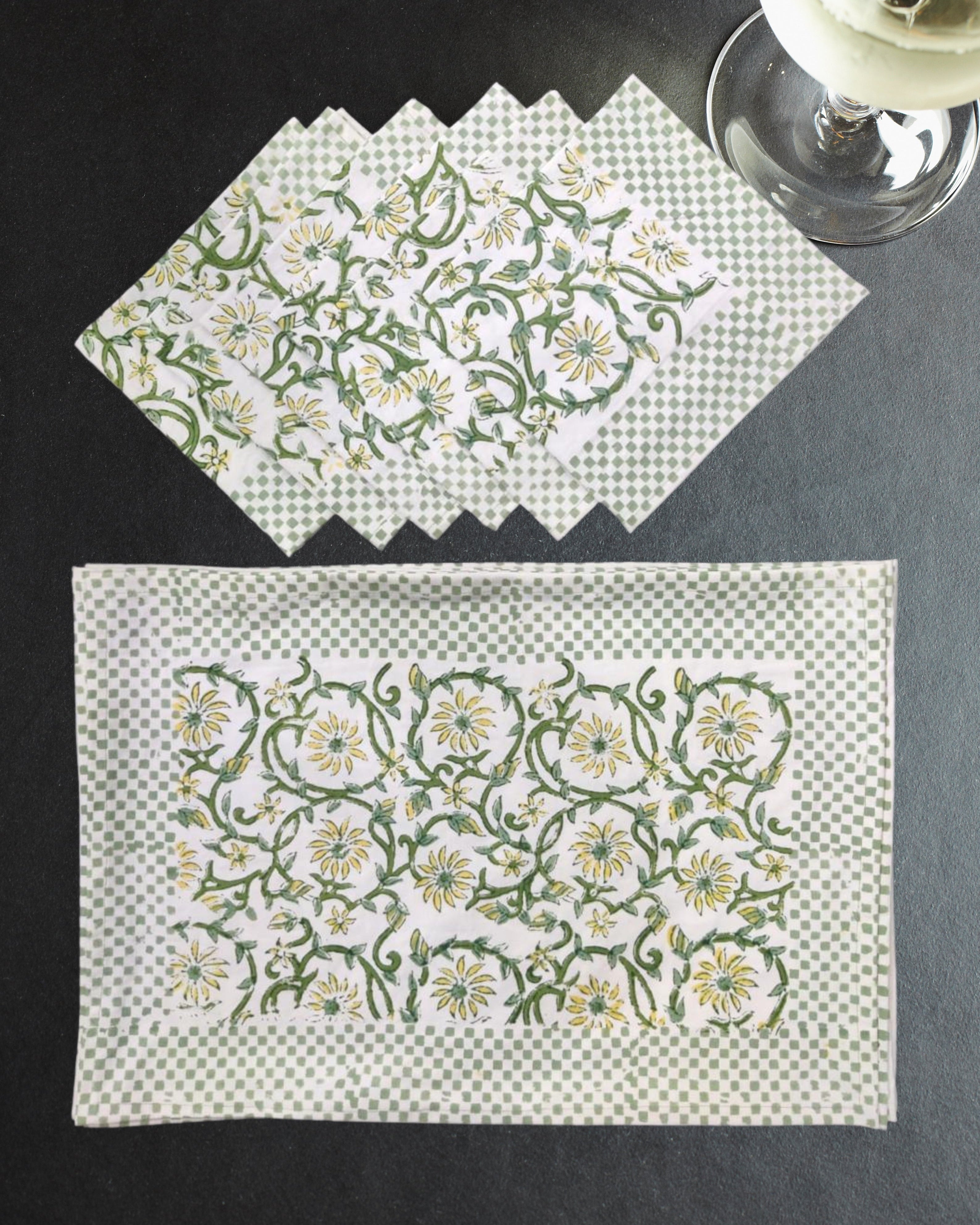 Qaushey Canvas Cotton Table Mats