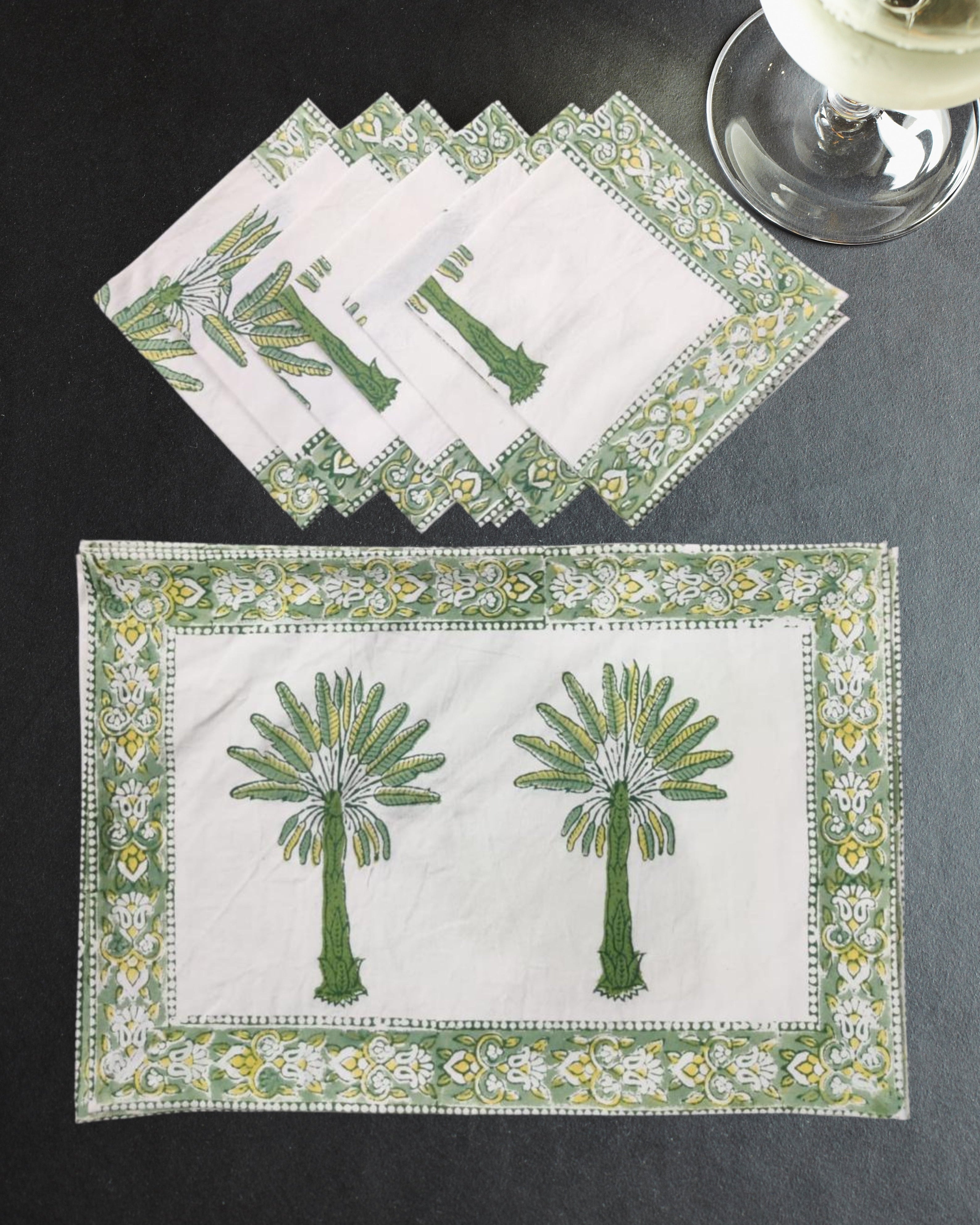 Qaushey Canvas Cotton Table Mats