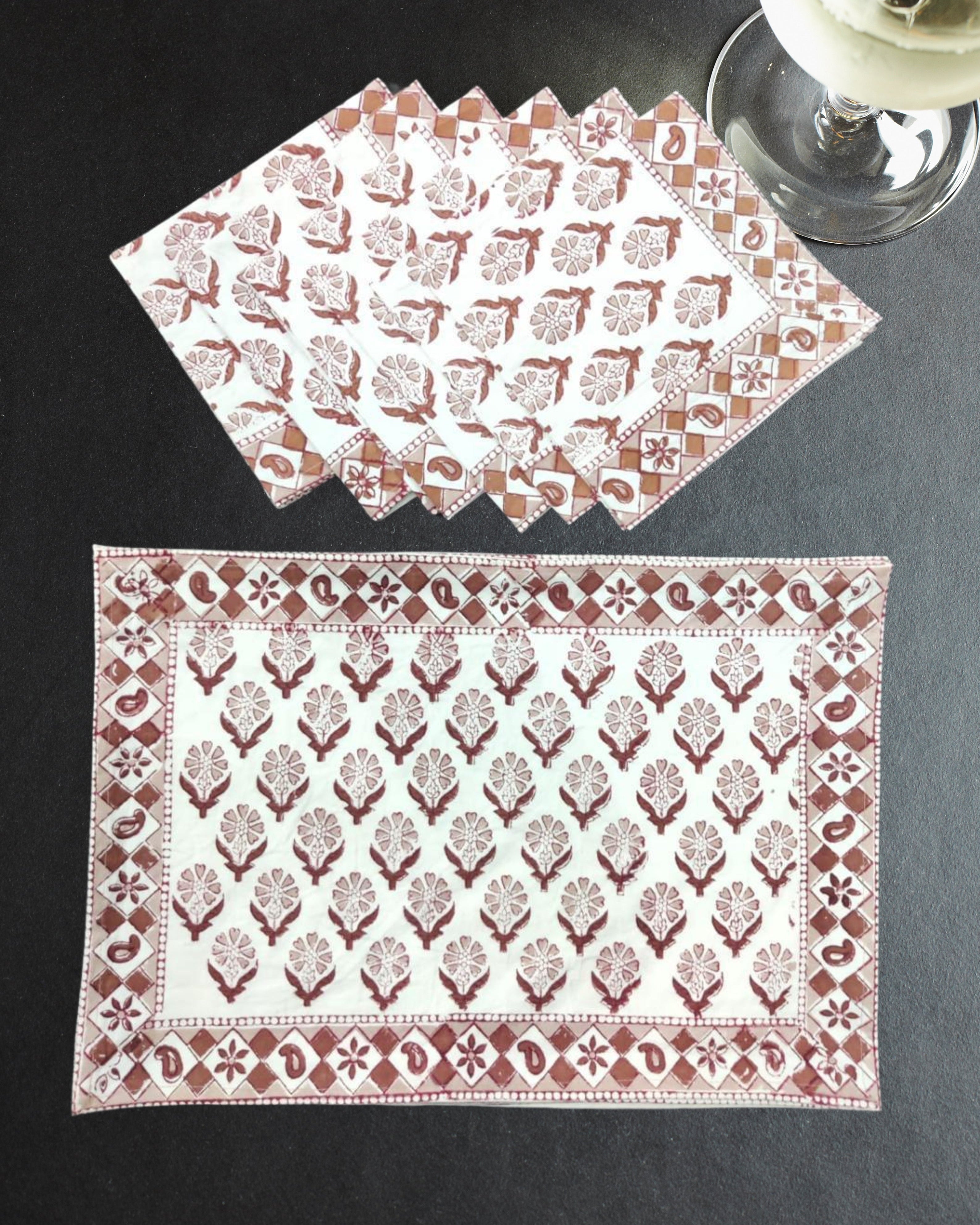 Qaushey Canvas Cotton Table Mats