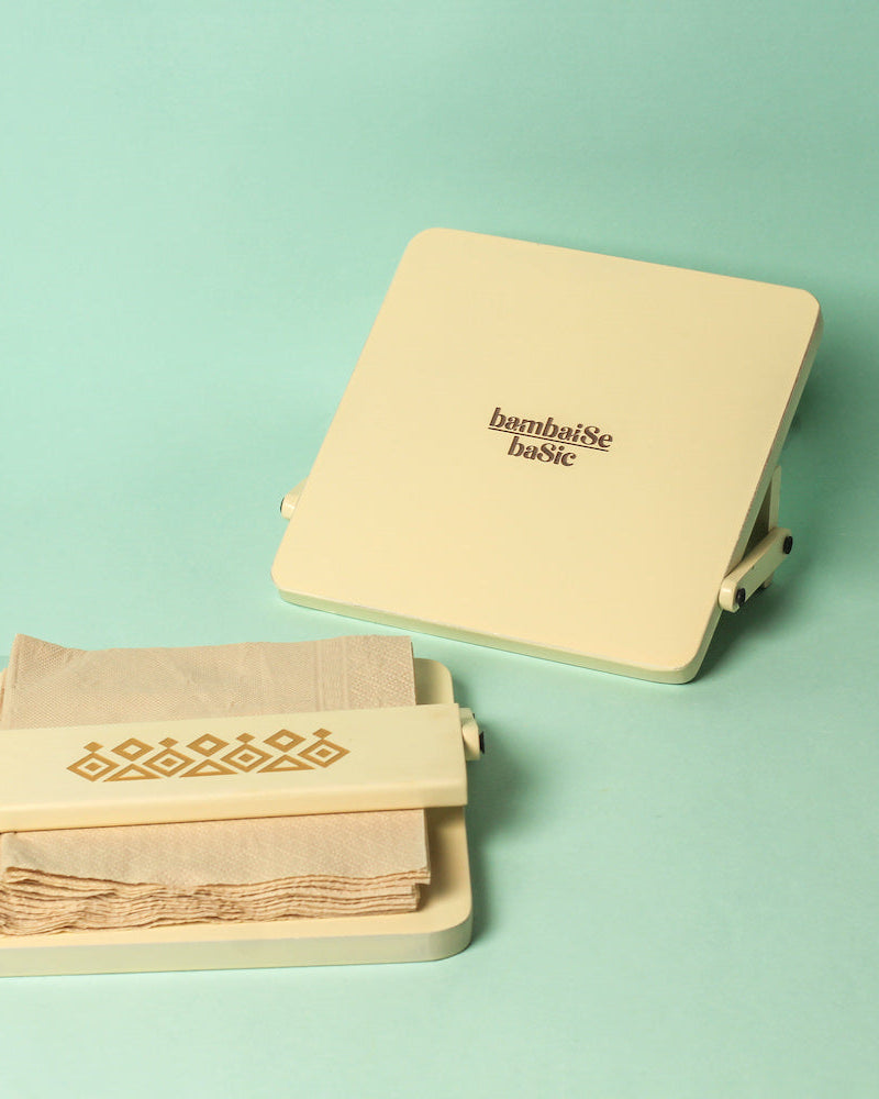 buy elegant ivory white tissue tray from bambaiSe