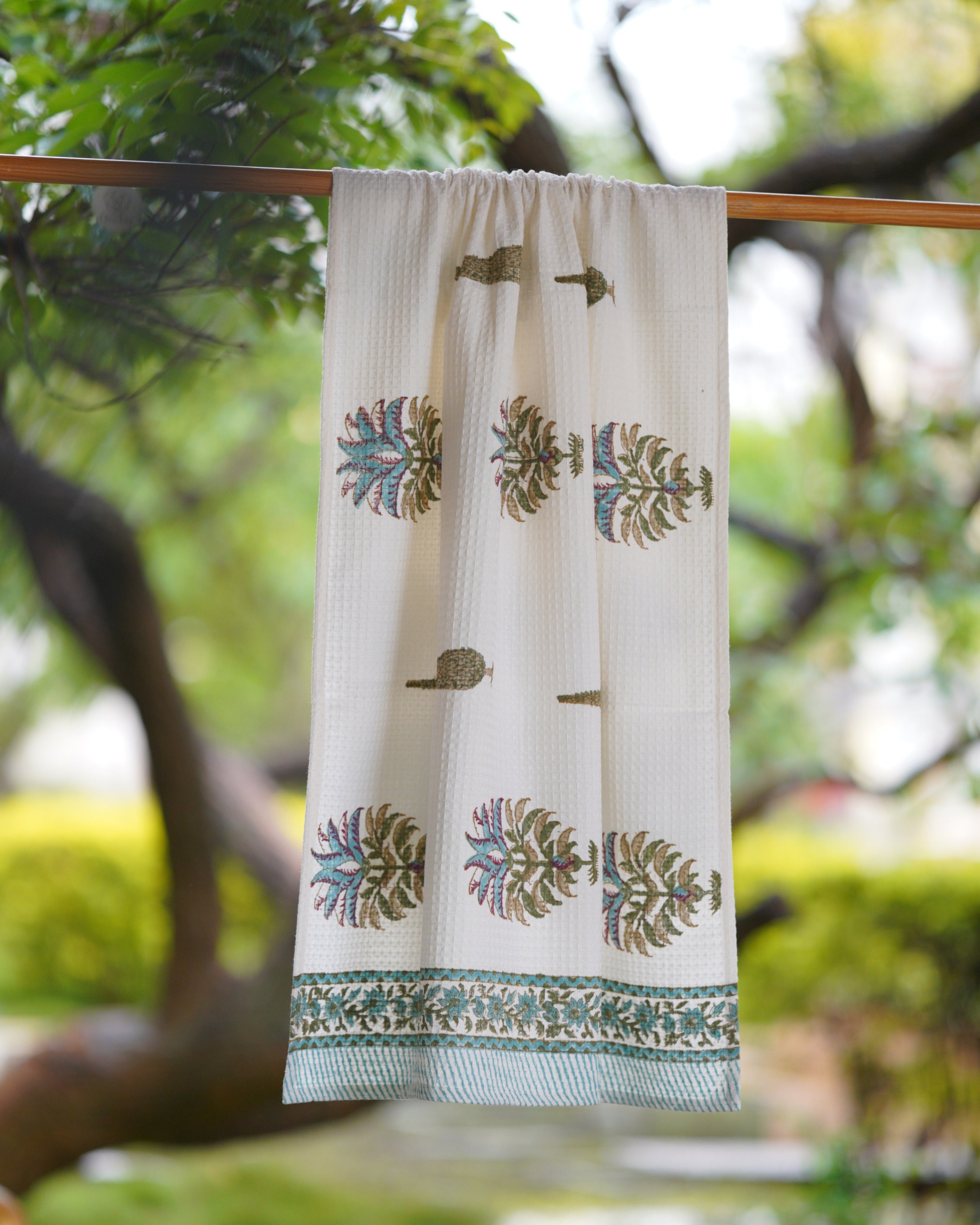 Qaushey Waffle Cotton Towels