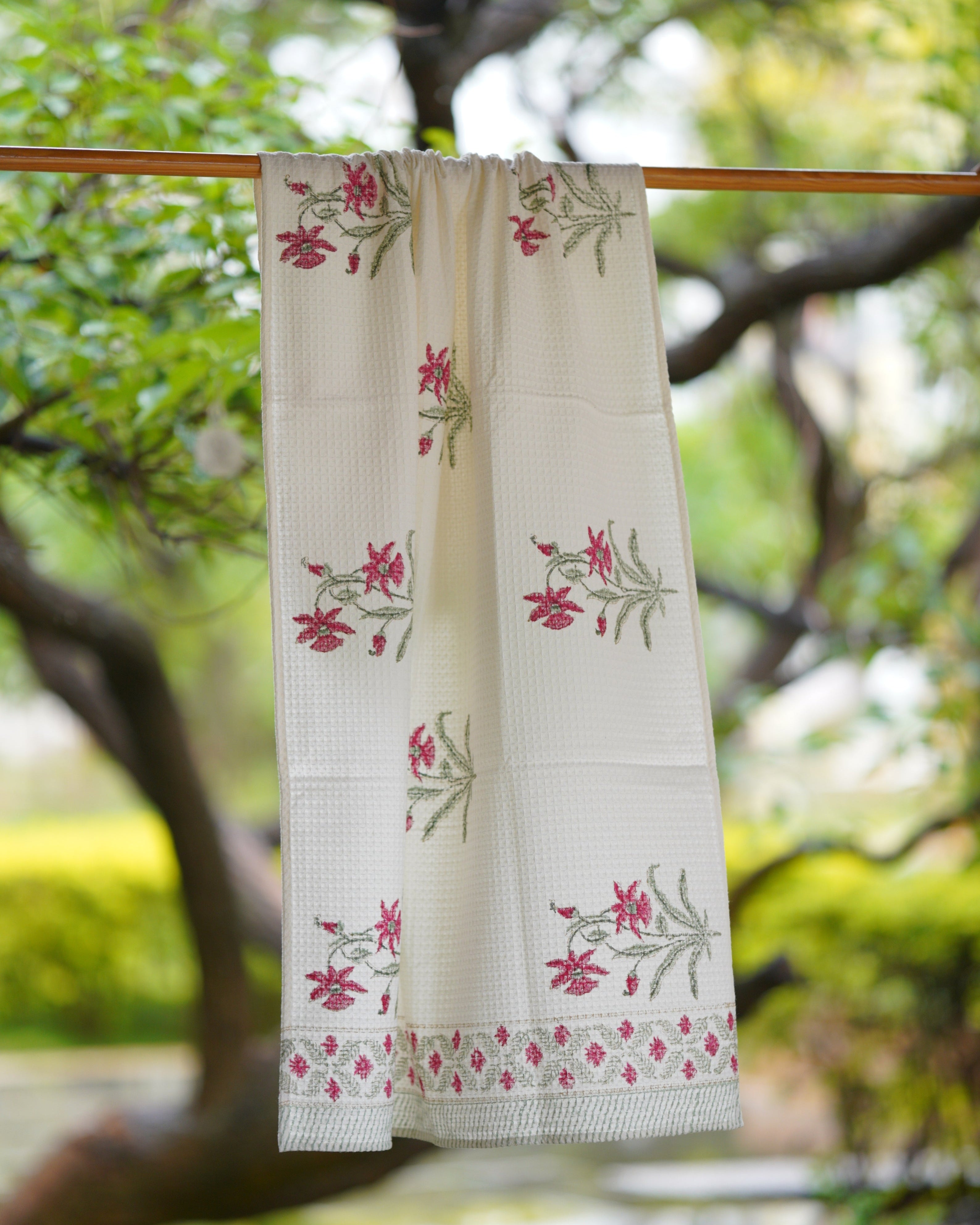 Qaushey Waffle Cotton Towels