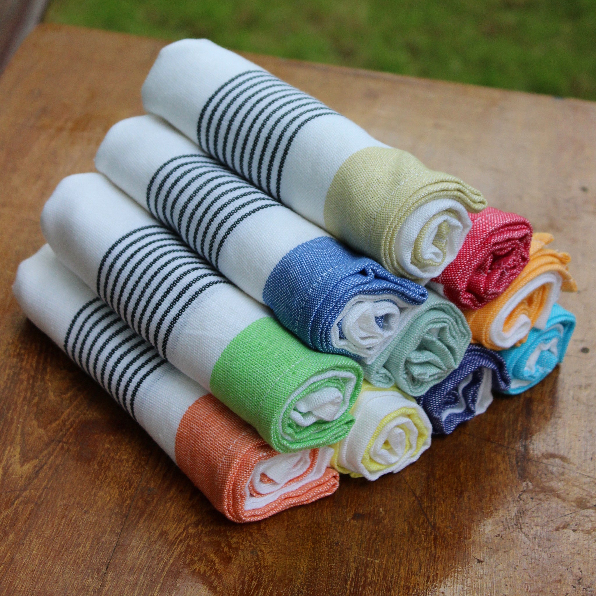 Bloc Stripe Kitchen Towels - Kara Weaves
- 1