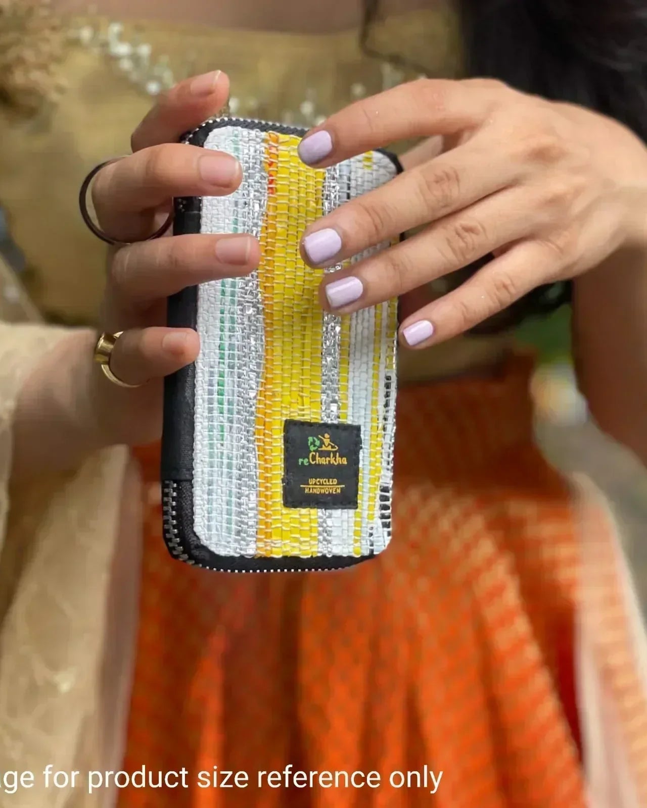 reCharkha Upcycled Handwoven Recycle Livelihoods Handcraft Card Holder/Office & School/Pouches & Purses