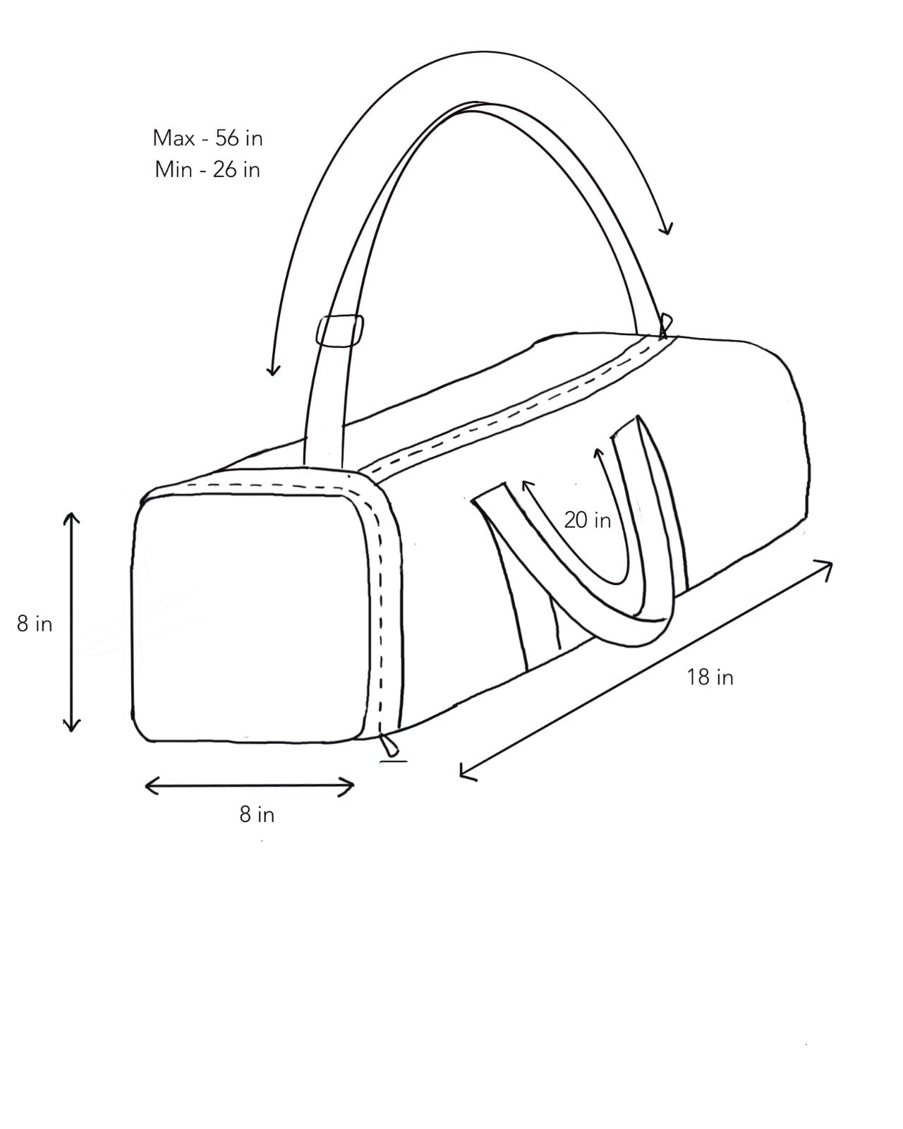 Upcycled Handwoven Gym Duffle Weekender Bag Impact