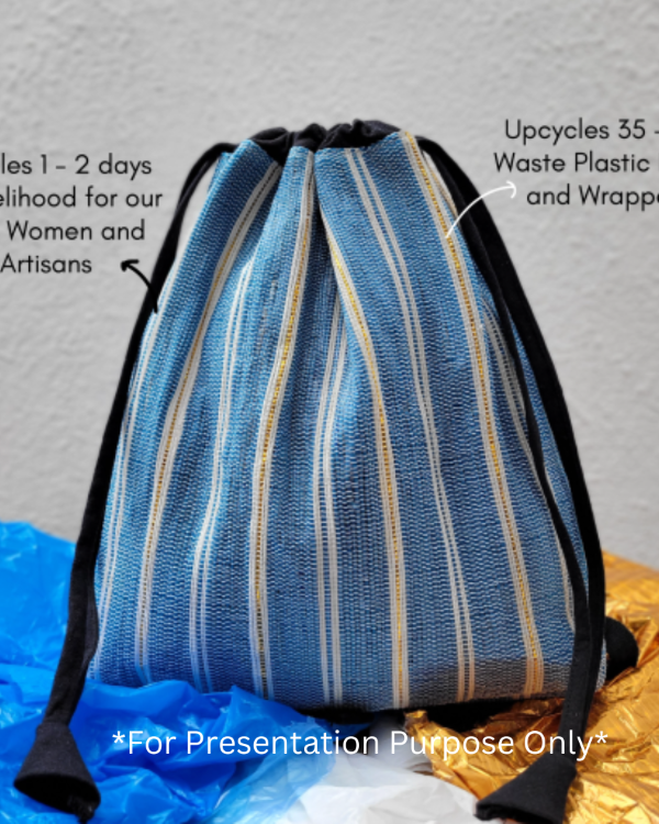 reCharkha Upcycled Handwoven Light Backpack