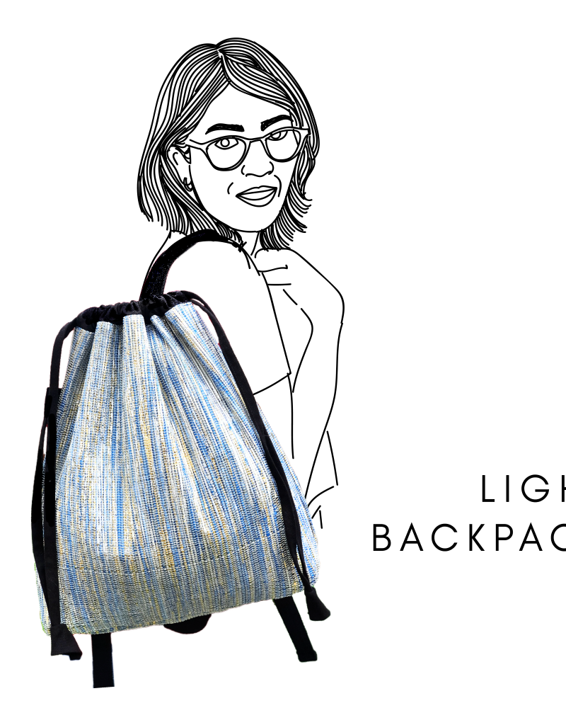 reCharkha Upcycled Handwoven Light Backpack Presentation