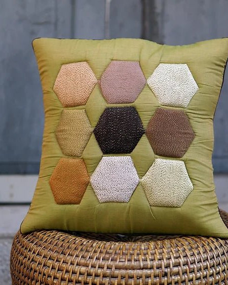 Bihart Cotton Sujani Cushion - Our Better Planet