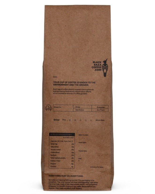 Black Baza Coffee Luna Robusta Freshly Roasted - Our Better Planet
