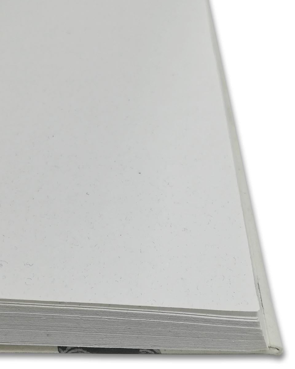 Bluecat Paper Printed Hardbound Notebook White – Grey Peace Bro Print - Our Better Planet