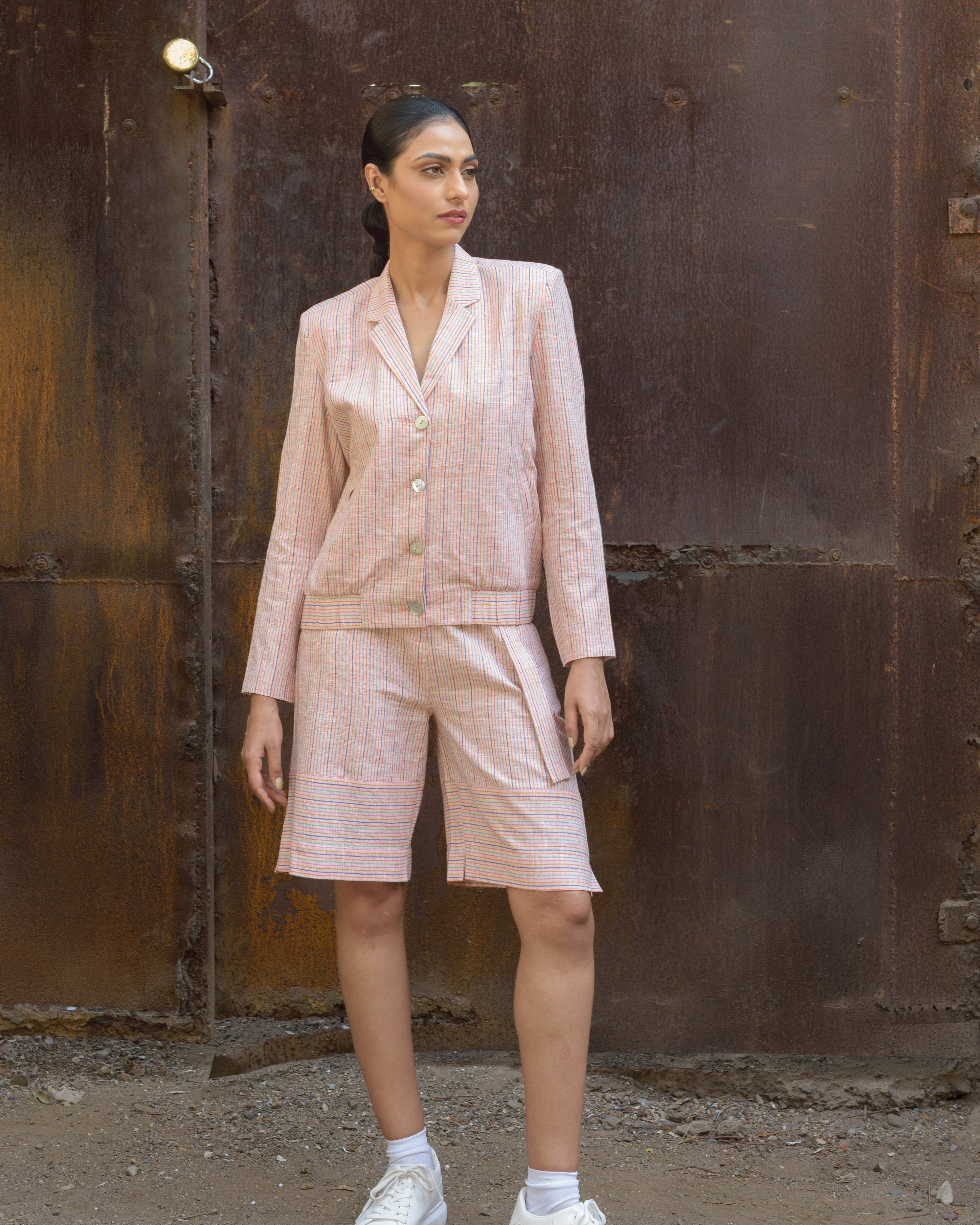 Buttoned Bomber Jacket - Our Better Planet