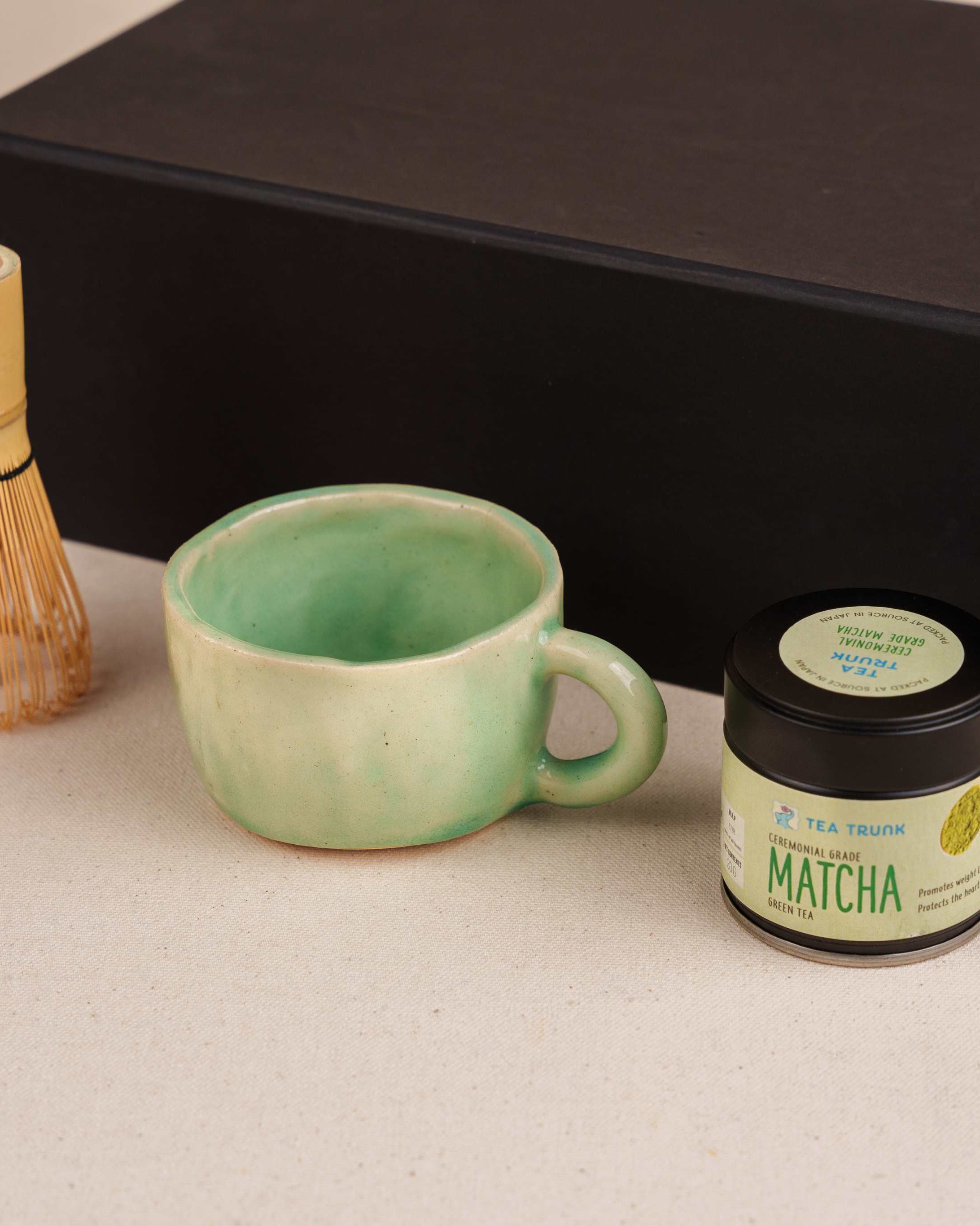 Ceramic Matcha Tea Cup Whisk Set Gift Hamper - TOH - Our Better Planet