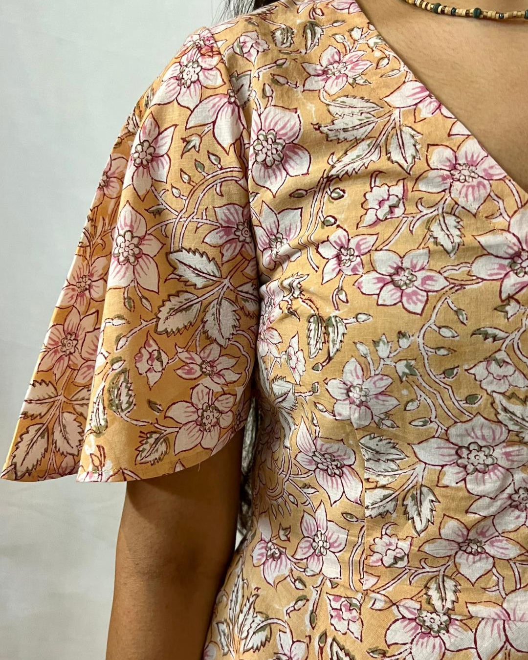 Champa Button Down Cotton Dress - Our Better Planet