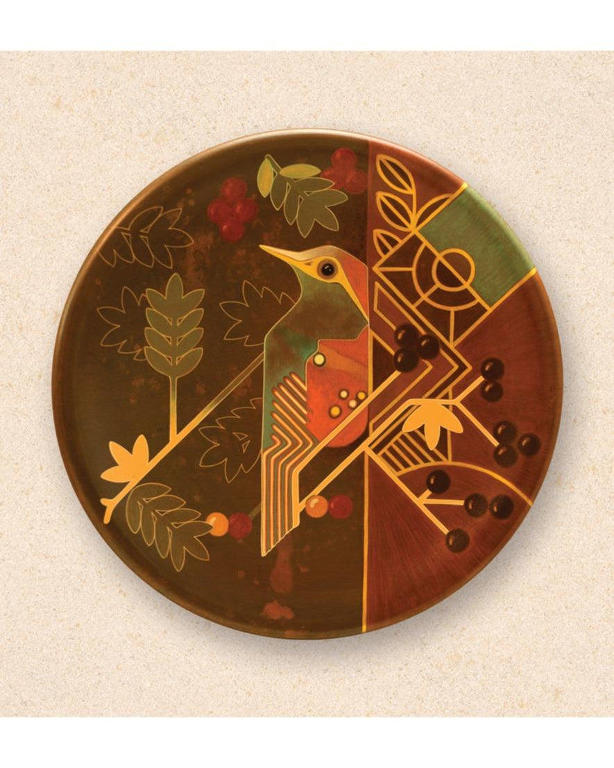 Compound 360 Hand Painted Wall Hanging Hiding sparrow - Our Better Planet