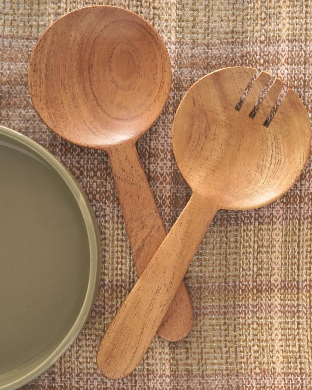 Courtyard Agaja Salad Ladle Set - Our Better Planet