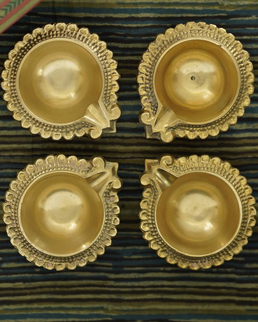 Courtyard Courtyard Mogra Diya Gift Set Of 4 (Gift Box) - Our Better Planet