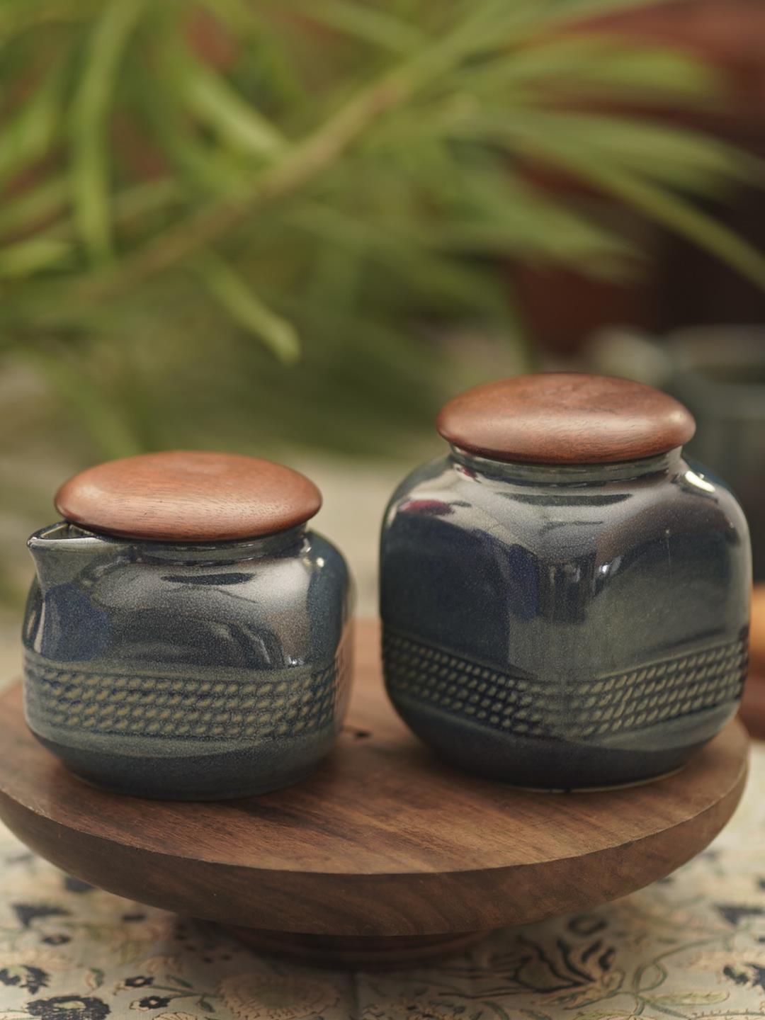 Courtyard Courtyard Nilgiri Milk And Sugar Pot - Our Better Planet