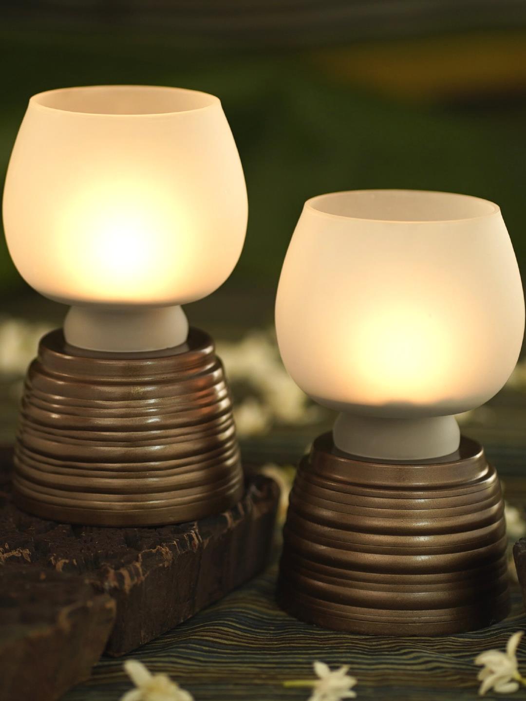 Courtyard Courtyard Shantiniketan T Light -Set of 2 - Our Better Planet