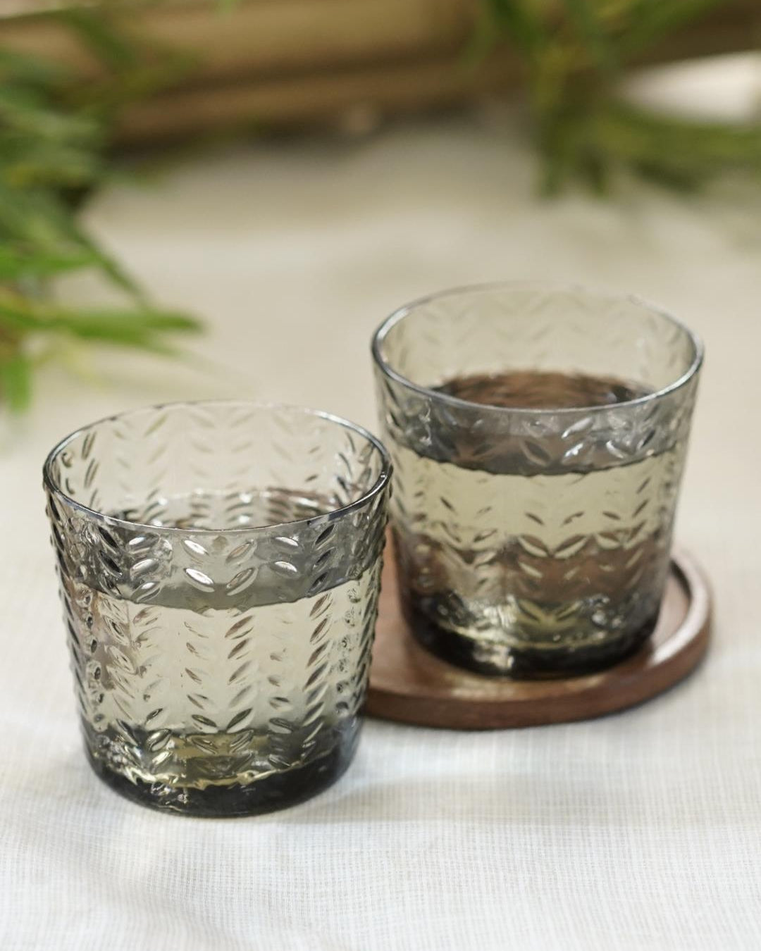Courtyard Majuli Juice Short Glasses Set of 2 - Our Better Planet
