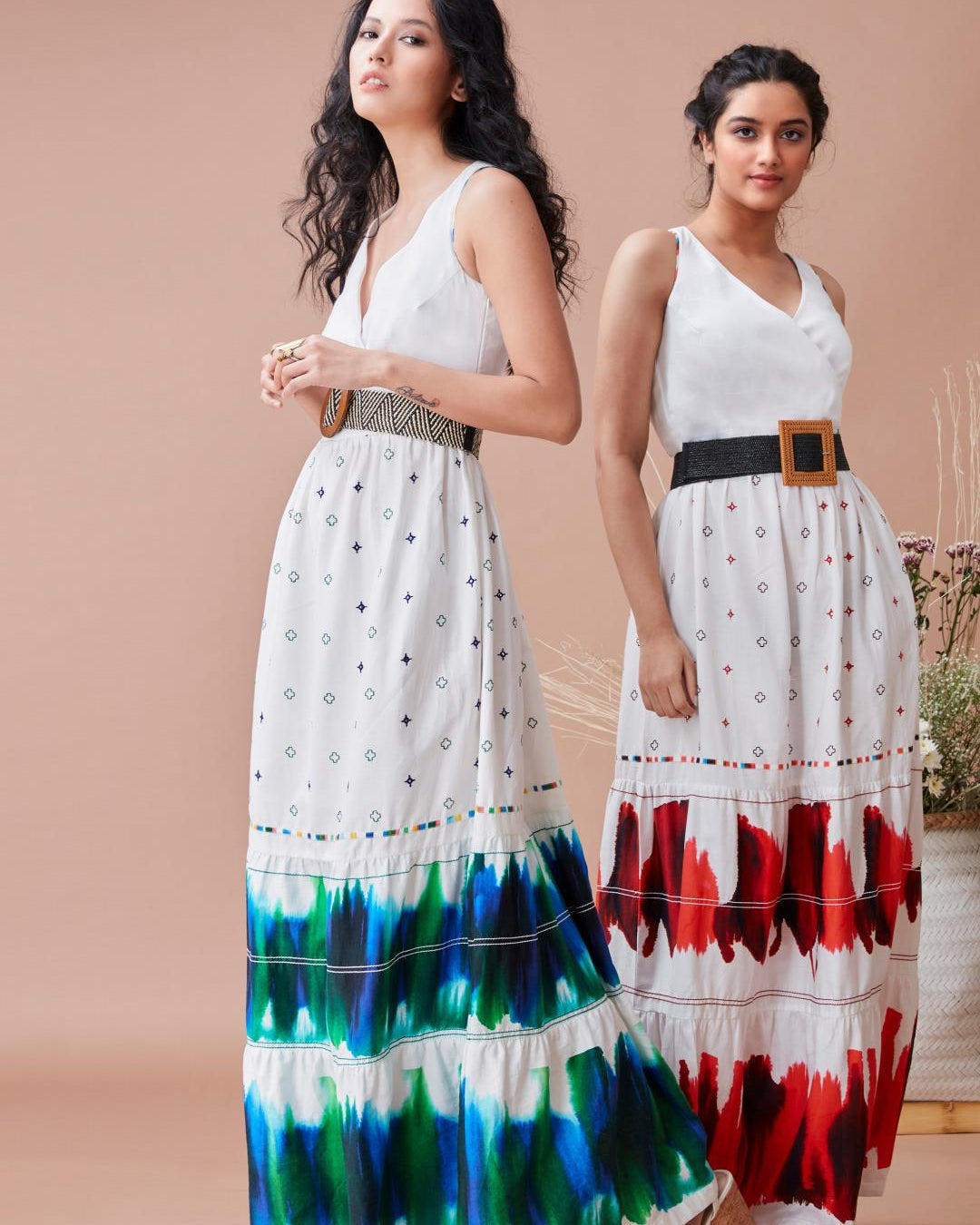 DAN BA Jaee Dress With Floral Embroidery - Our Better Planet