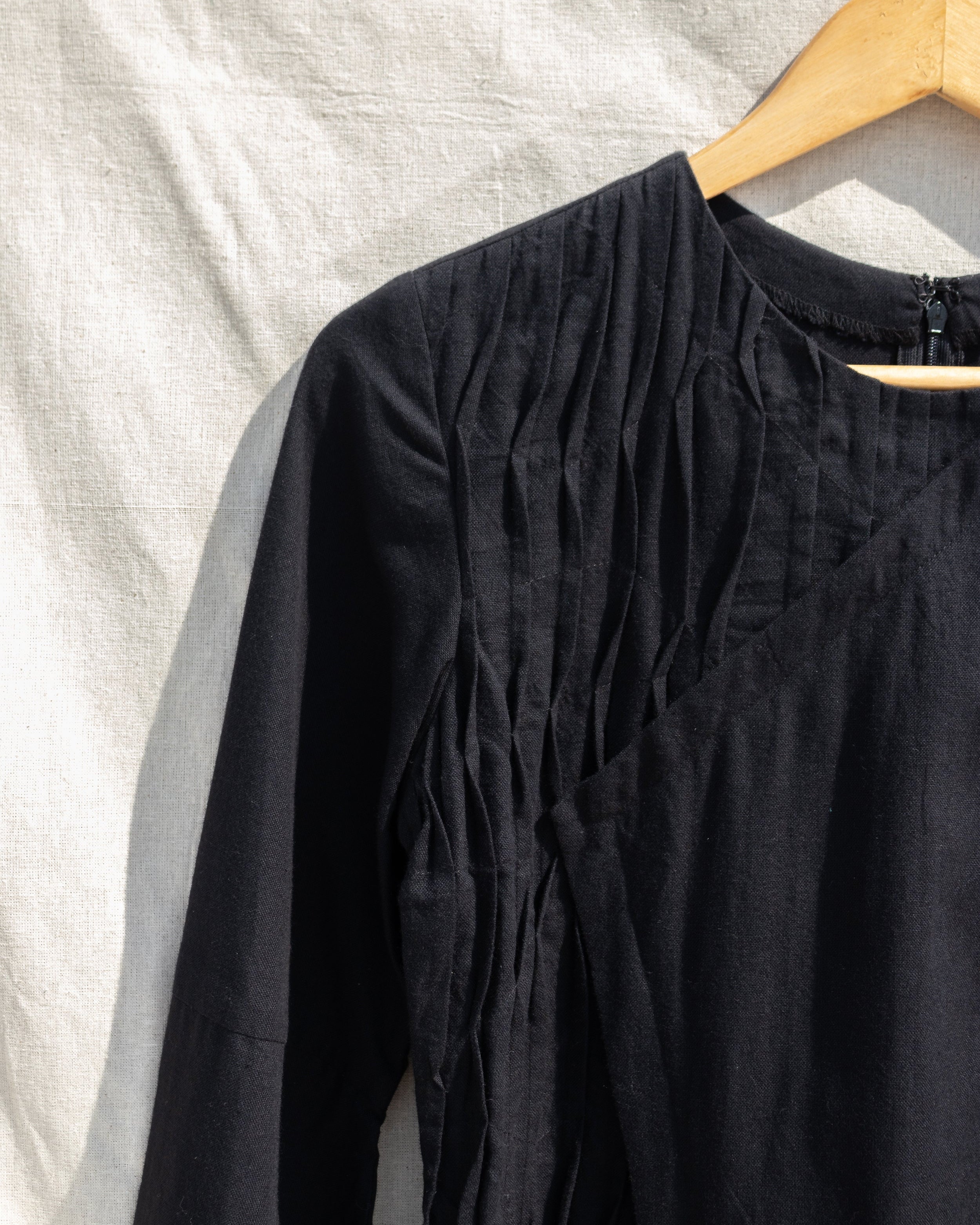 Dress With Wave Pleats - Our Better Planet