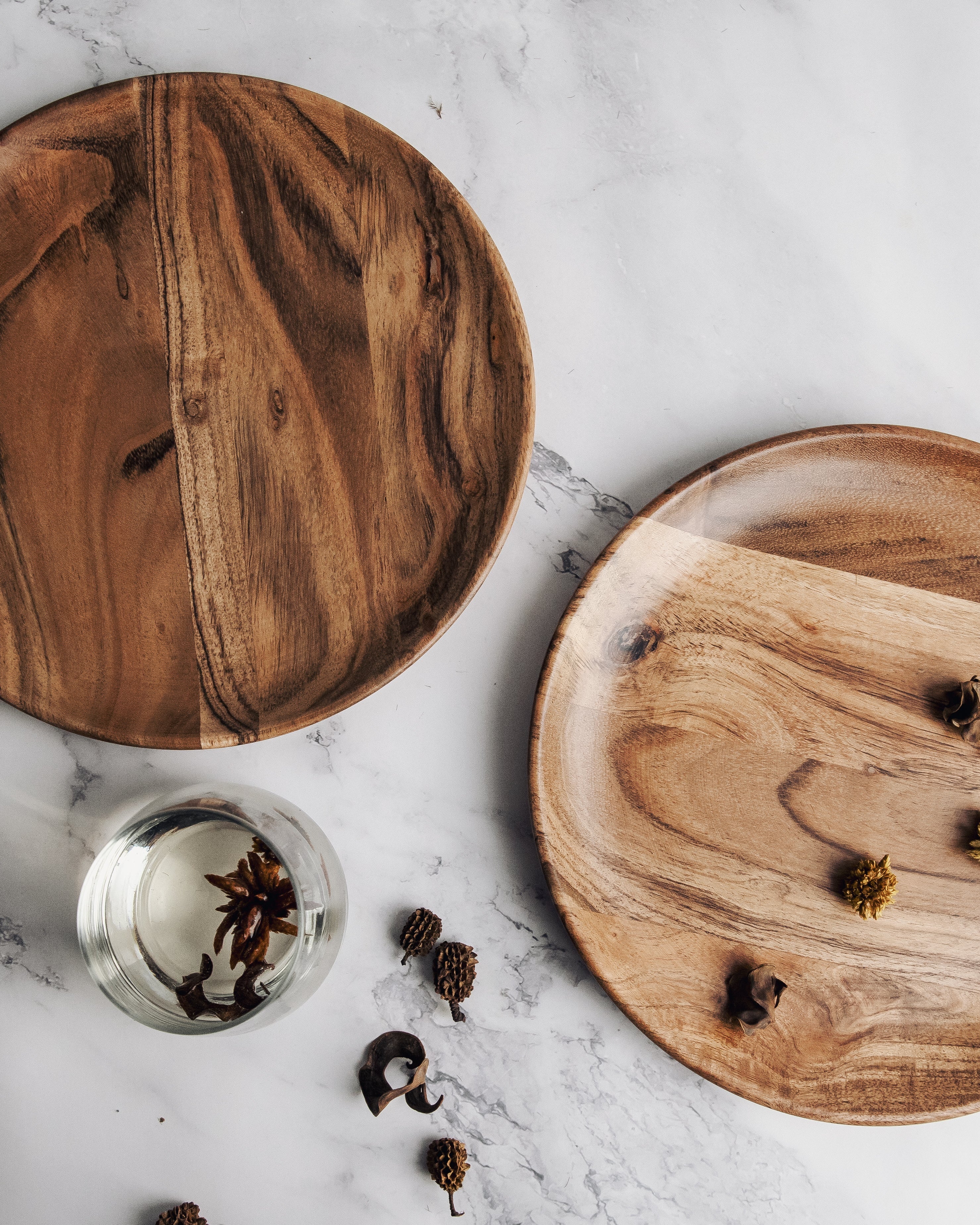 Dune Acacia Plates Set of 2- Medium - Our Better Planet