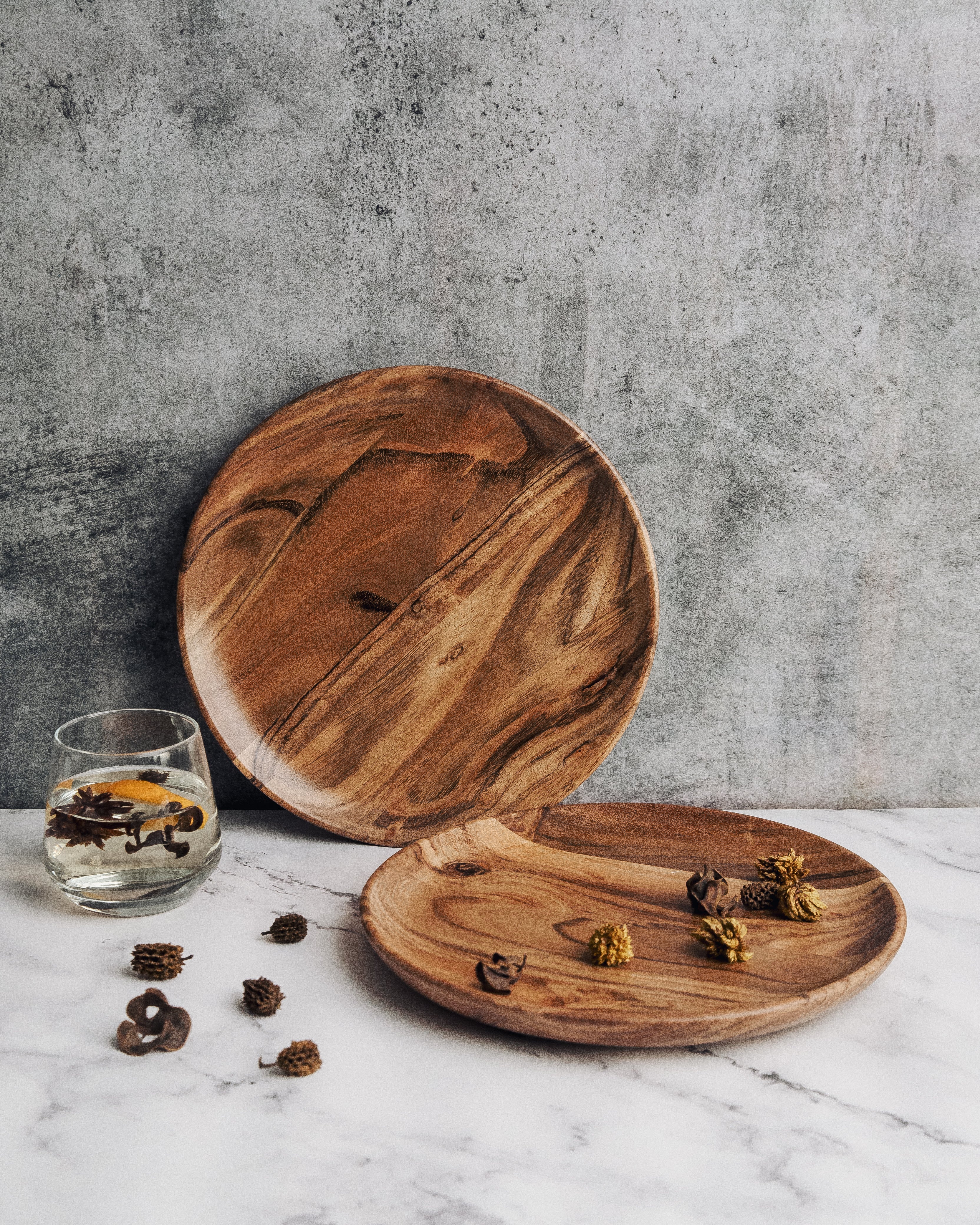 Dune Acacia Plates Set of 2- Medium - Our Better Planet