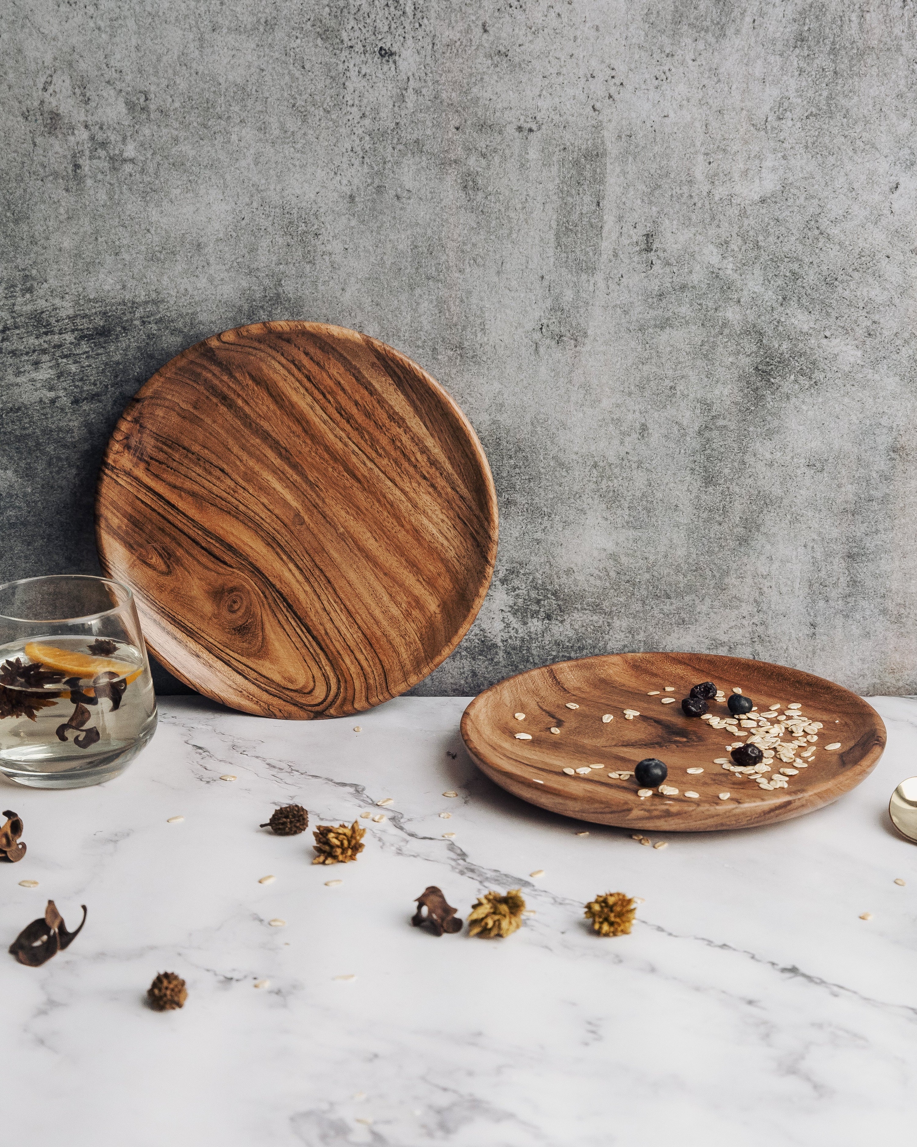 Dune Acacia Plates Set of 2 Small - Our Better Planet