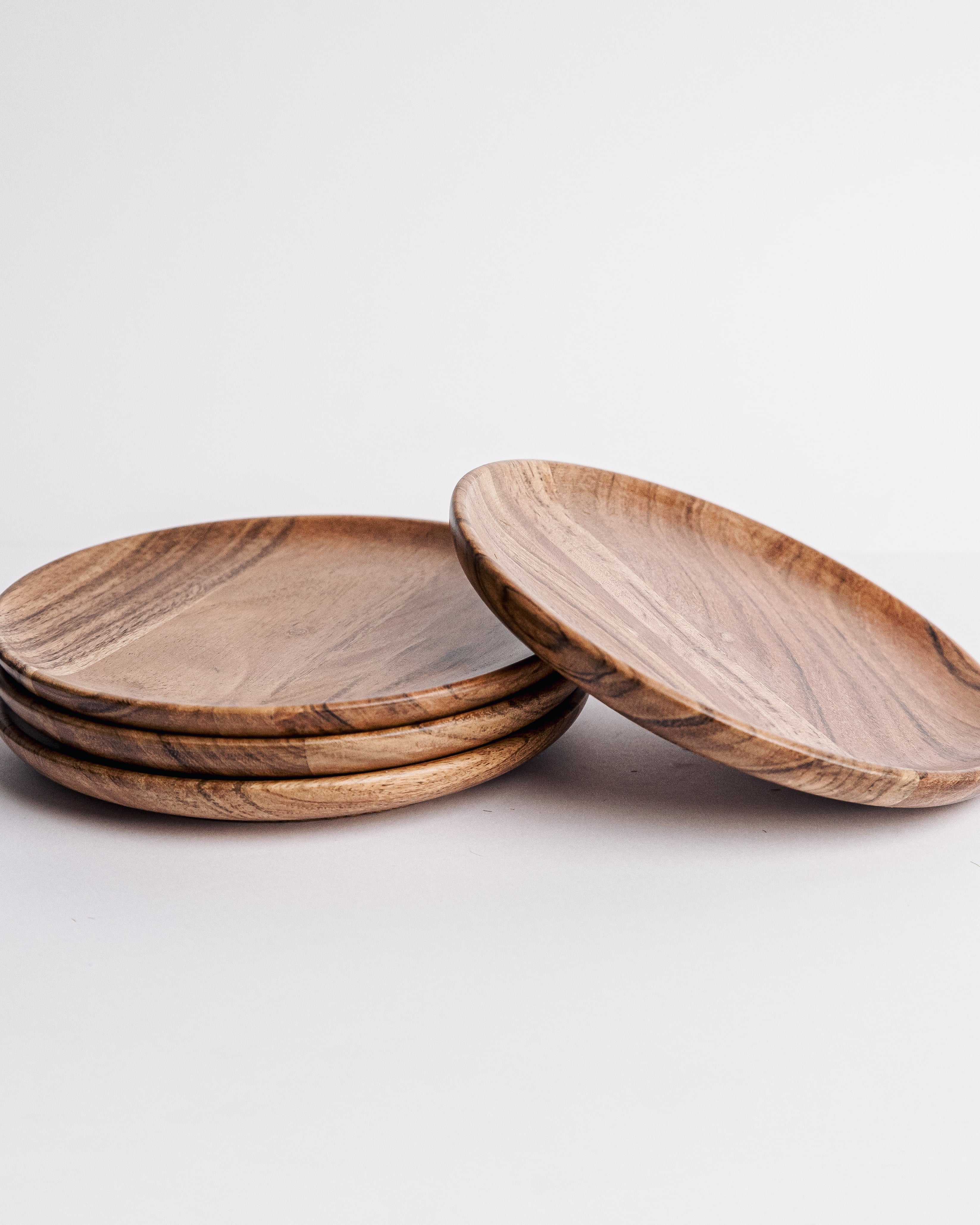 Dune Acacia Plates Set of 4 Medium - Our Better Planet
