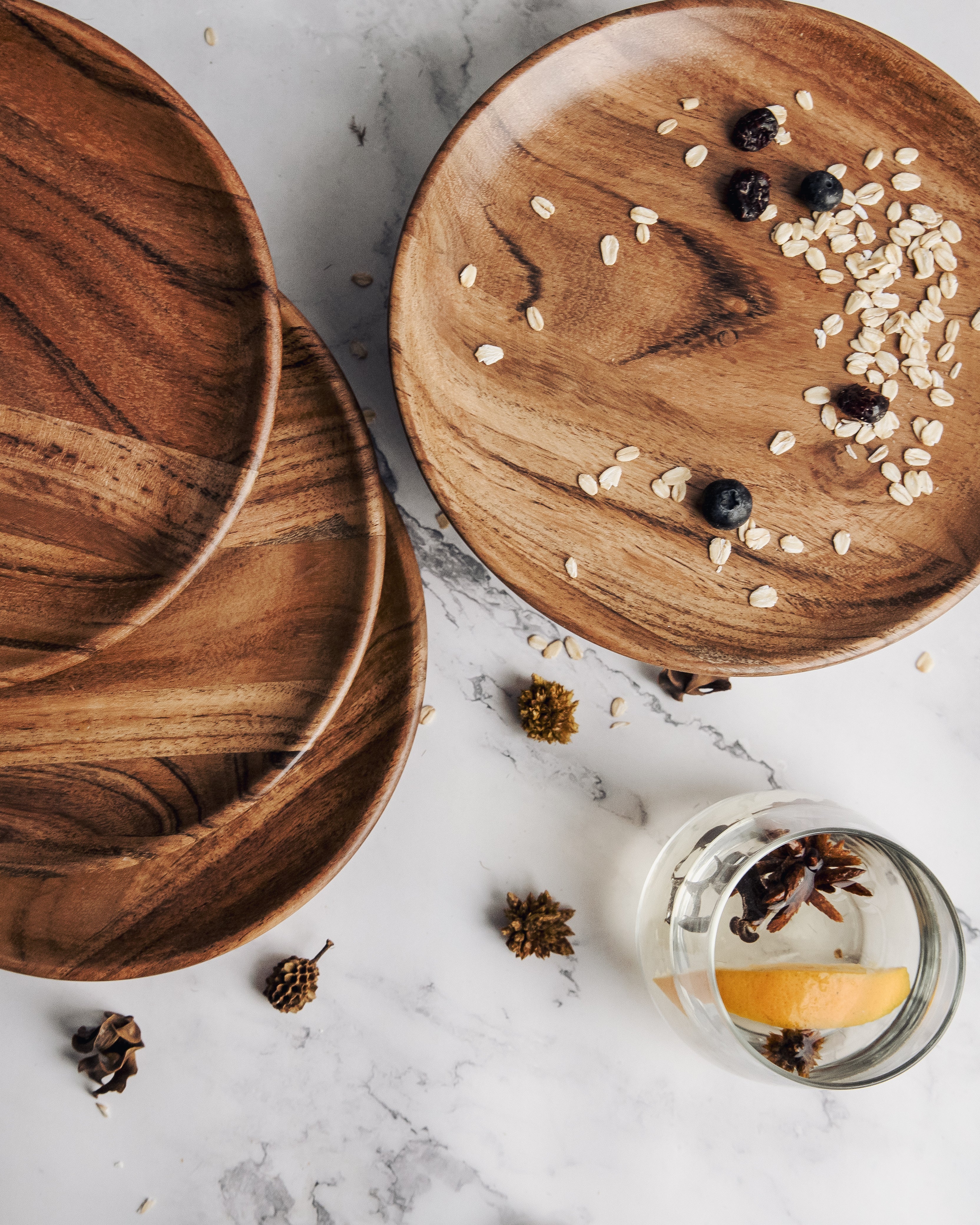 Dune Acacia Plates Set of 4 Small - Our Better Planet