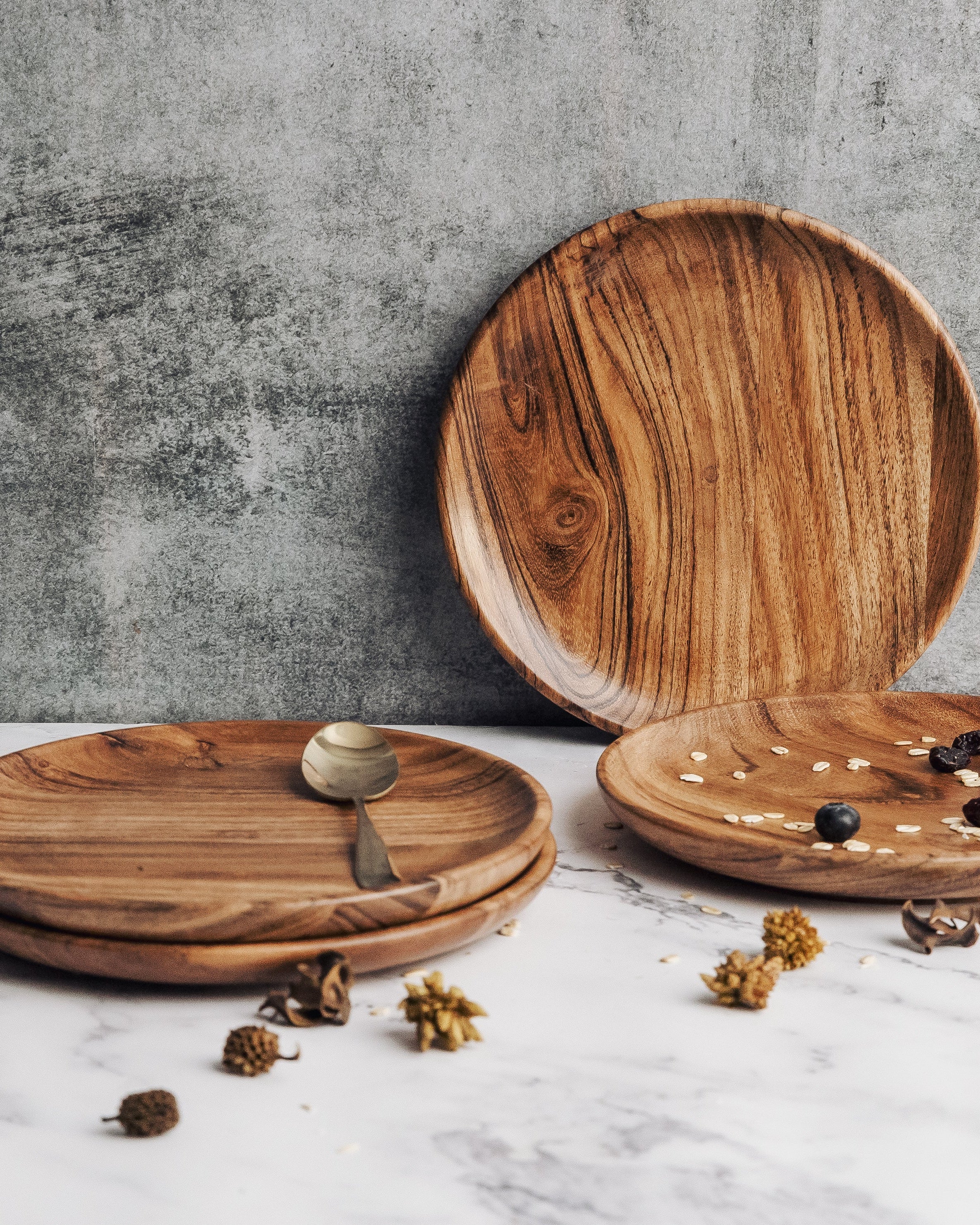 Dune Acacia Plates Set of 4 Small - Our Better Planet