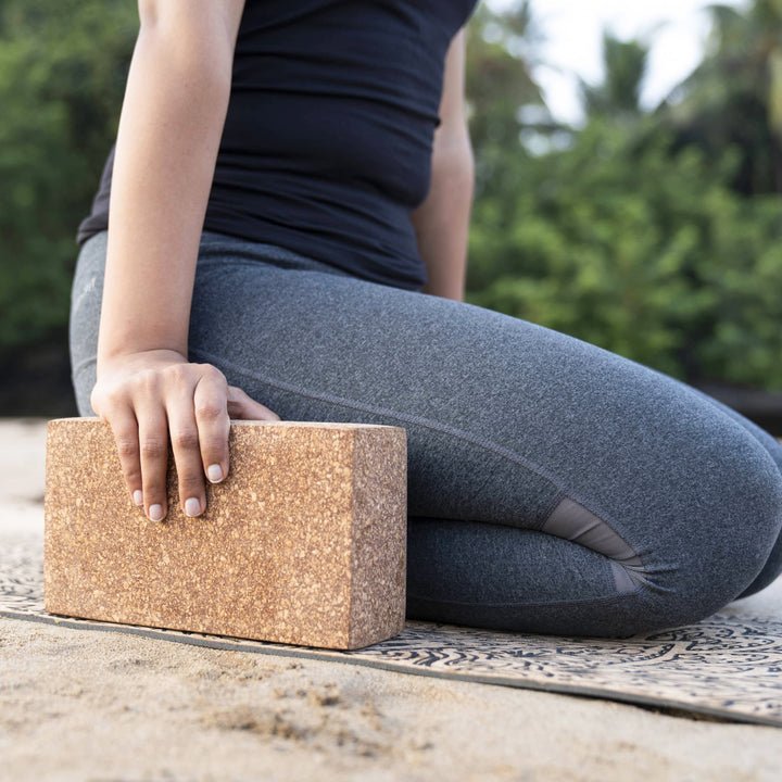 Dvaar Sthairya Cork Yoga Brick Set Of 2 - Our Better Planet