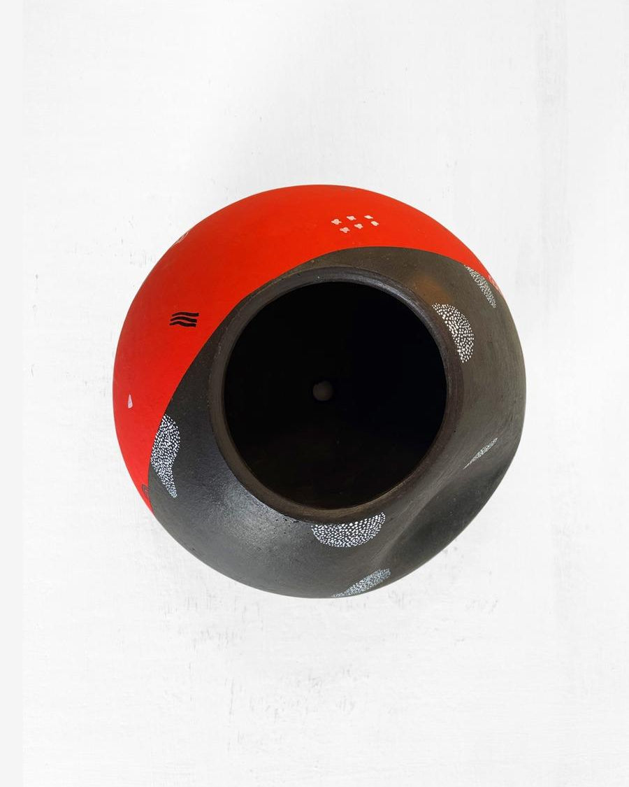 Earth Heart Crimson Black Planter - Our Better Planet