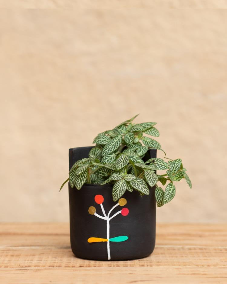 Earth Heart Dandelion Wish Hand Made Hand Illustrated Terracotta Planter (M) - Our Better Planet