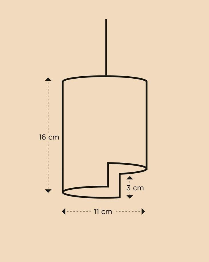 Earth Heart Hibiscus Handmade Hand Illustrated Terracotta Pendant Lamp - Our Better Planet